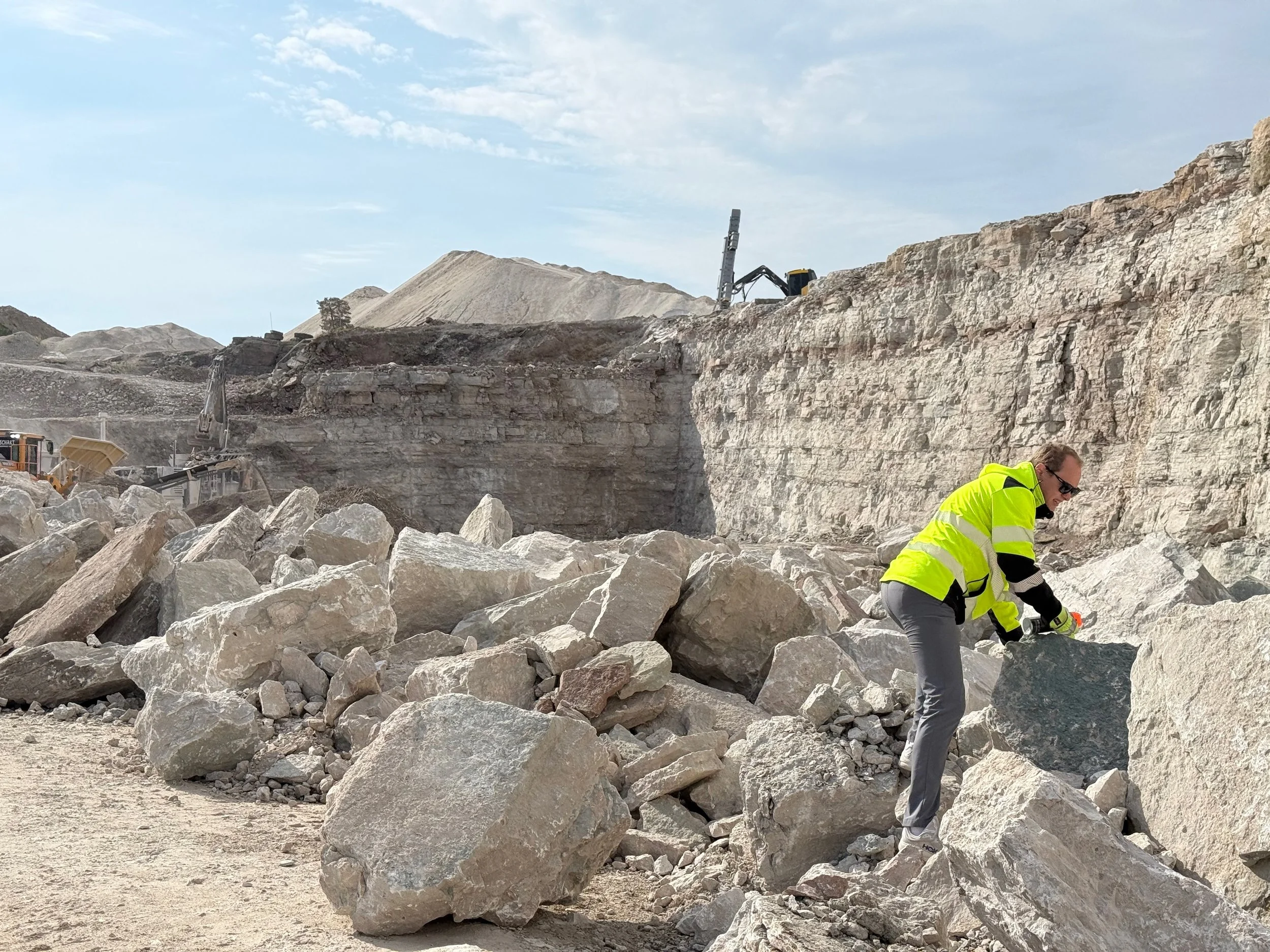 Selecting locally sourced limestones as stoppers and stepping stones