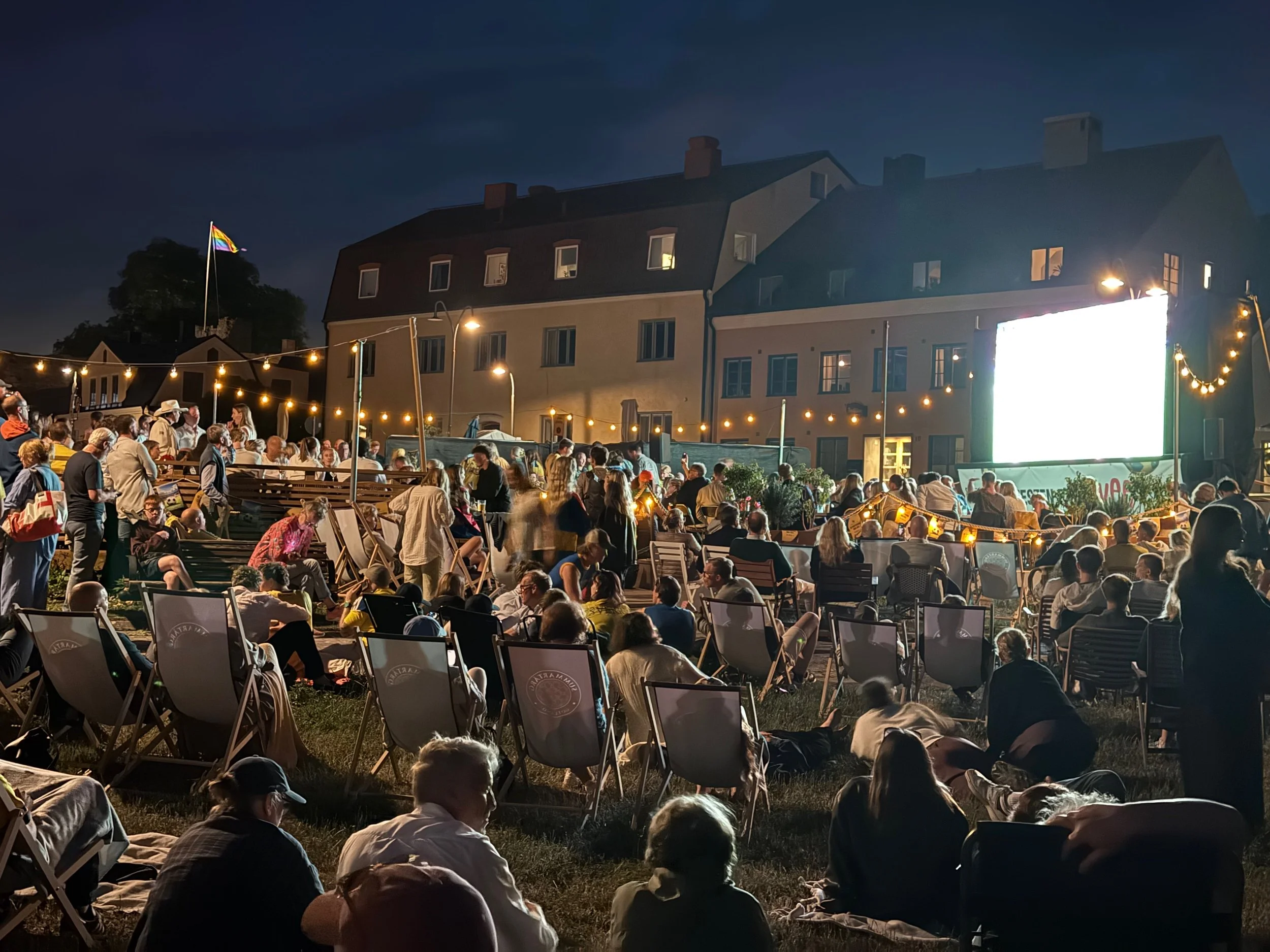 Time for world cup game at the South Square park
