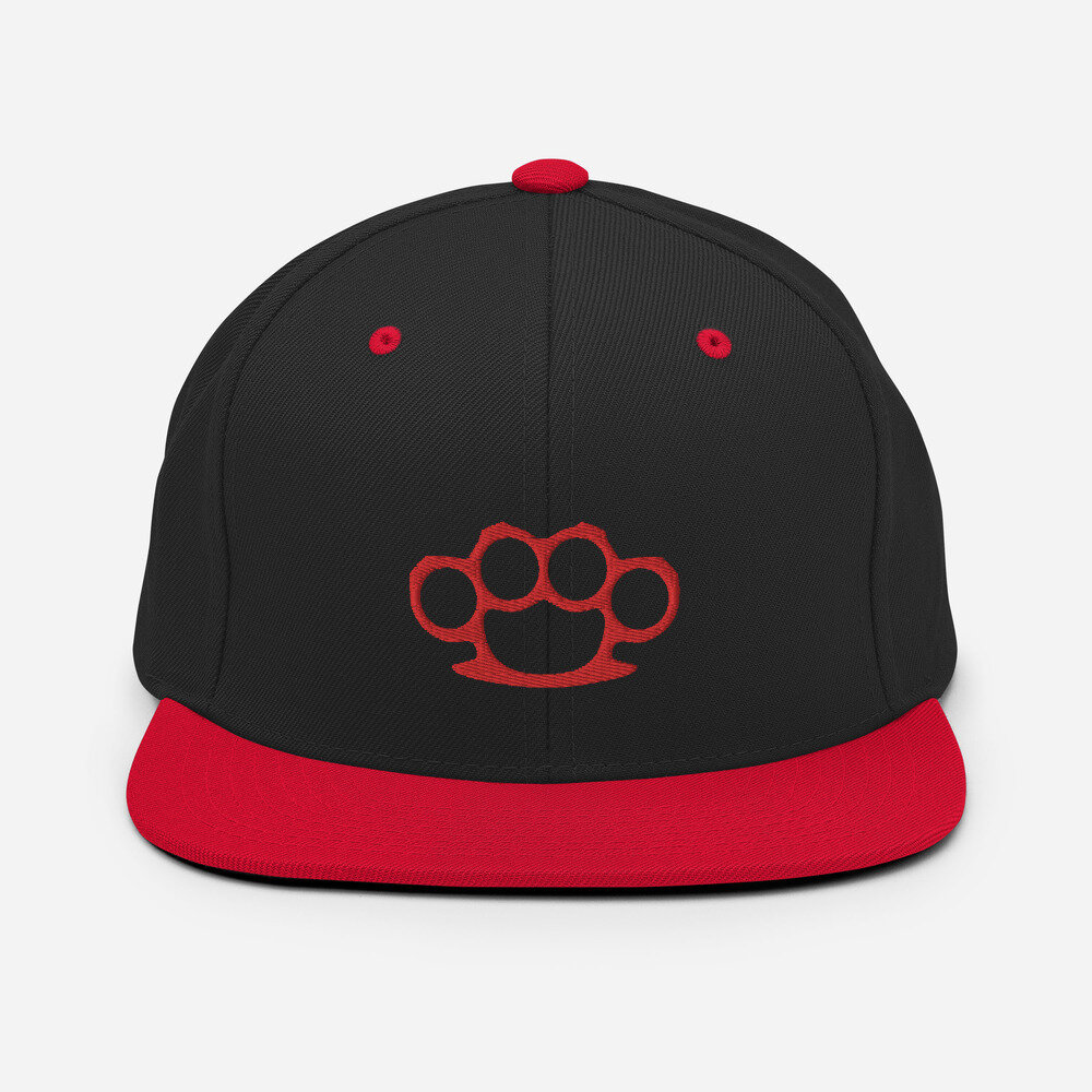 Brass Knuckles Snapback Hat — Brass Knuckles Ink Tattoo Studio