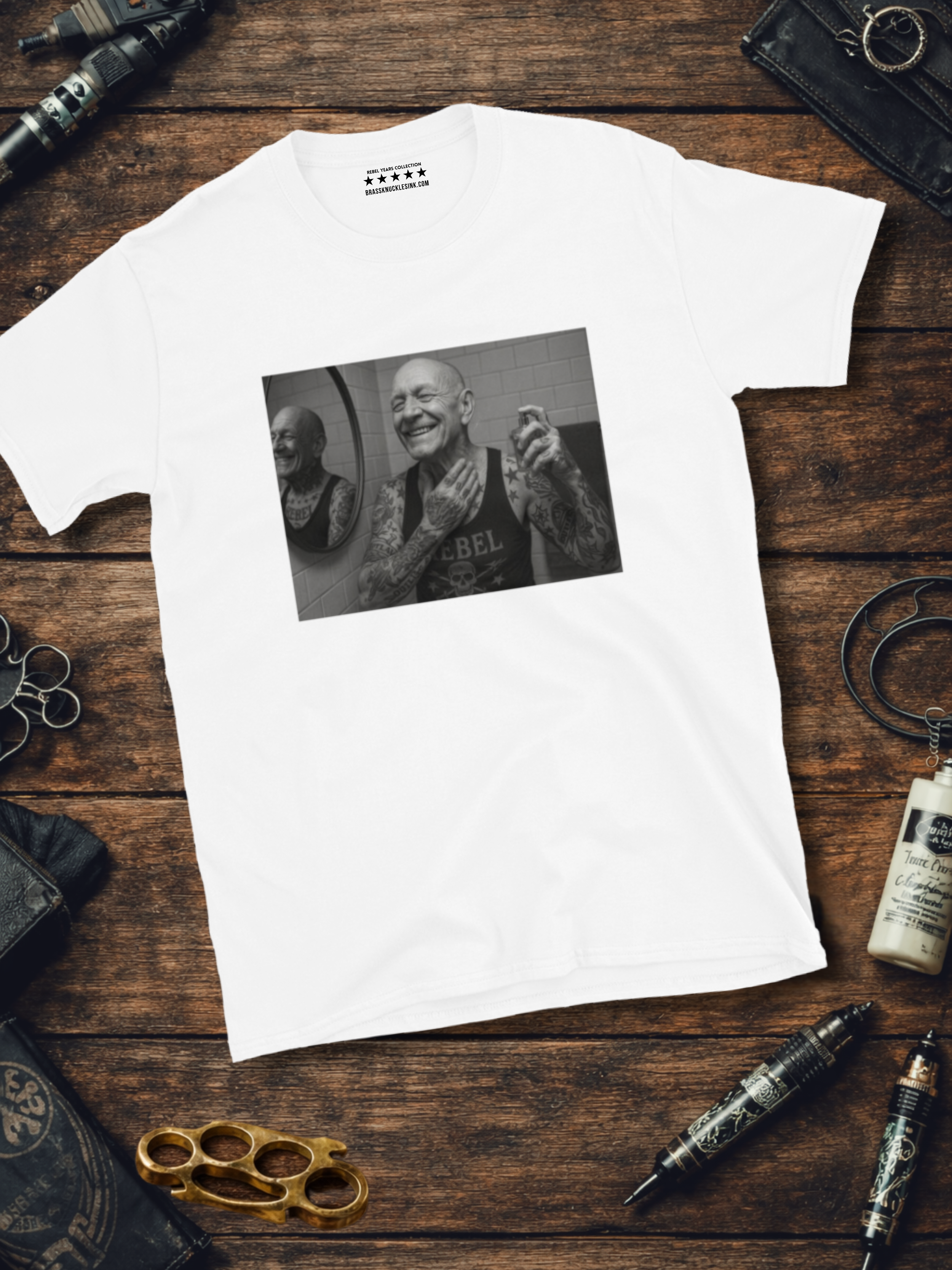 still-raising-hell-full-white-t-shirt-mockup-brass-knuckles-ink.png