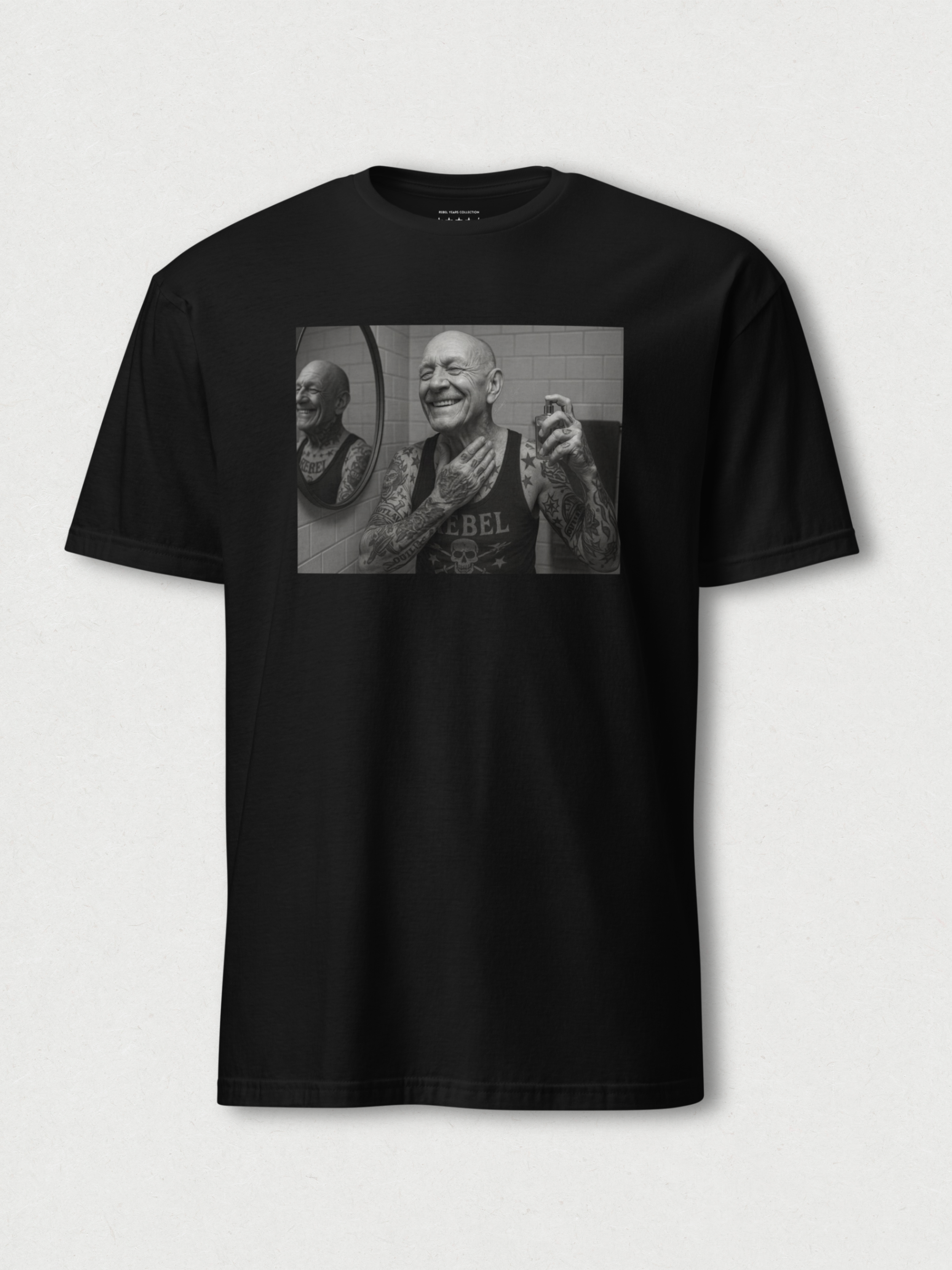 still-raising-hell-graphic-centered-black-t-shirt-mockup-brass-knuckles-ink.png