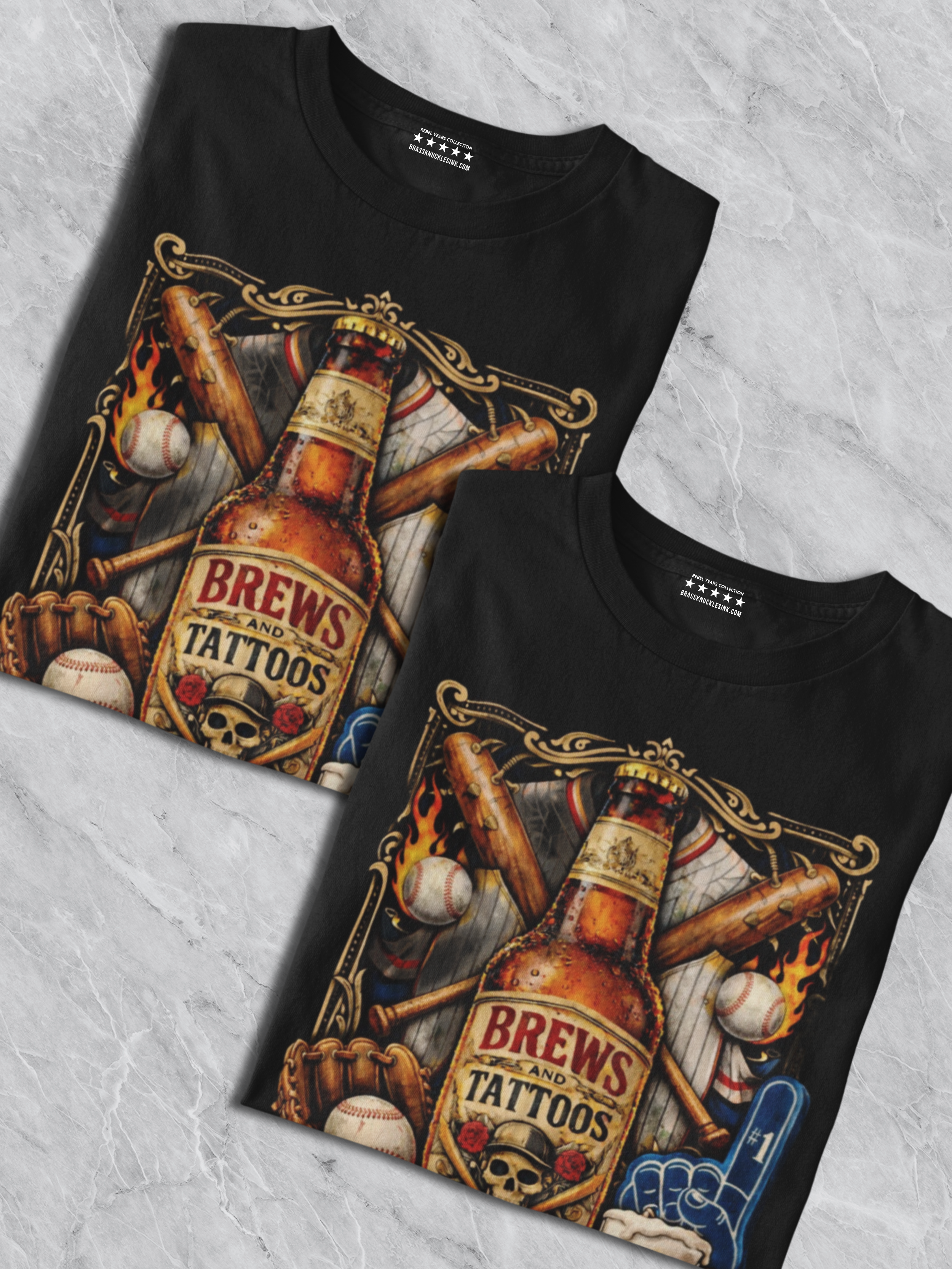 brews-and-tattoos-folded-black-t-shirts-flatlay-mockup.png