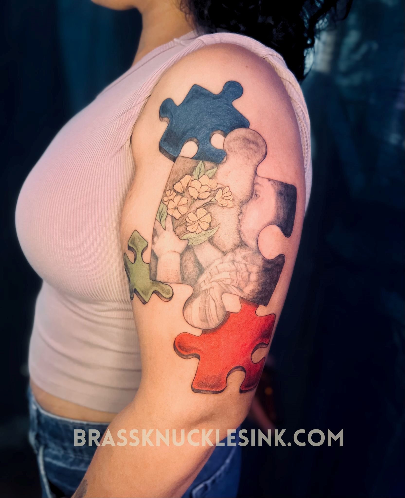 Color Tattoo Portfolio Brass Knuckles Ink Tattoo