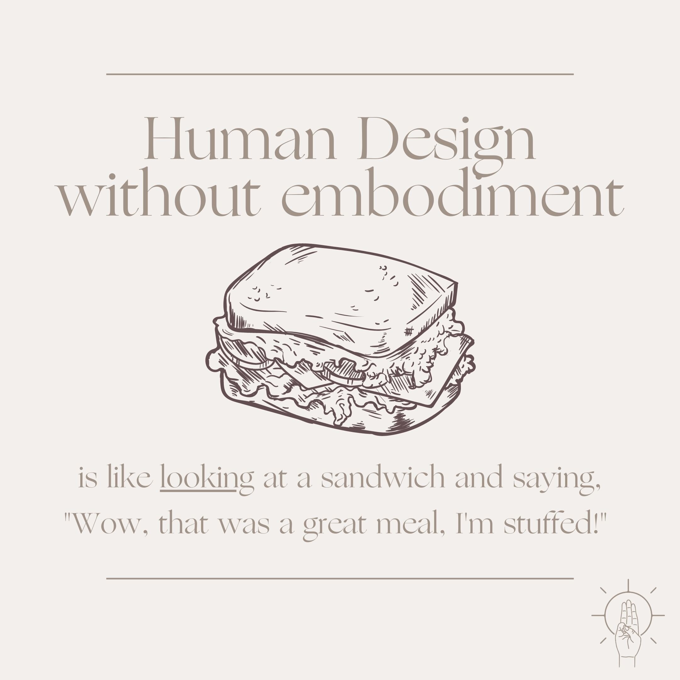 What does embodiment have to do with Human Design?