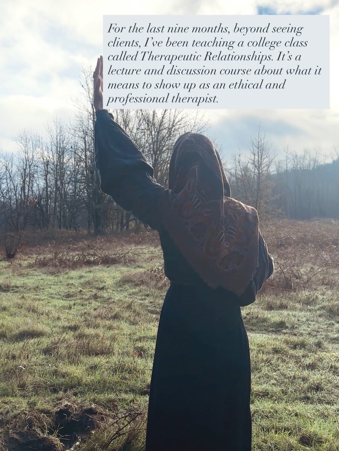 There are many roles in the revolution. 

And while I&rsquo;m no stranger to putting my body on the street, I&rsquo;m also finding a deep sense of purpose and commitment to showing up in other spaces with the same spirit. 

Yesterday, my class and I 