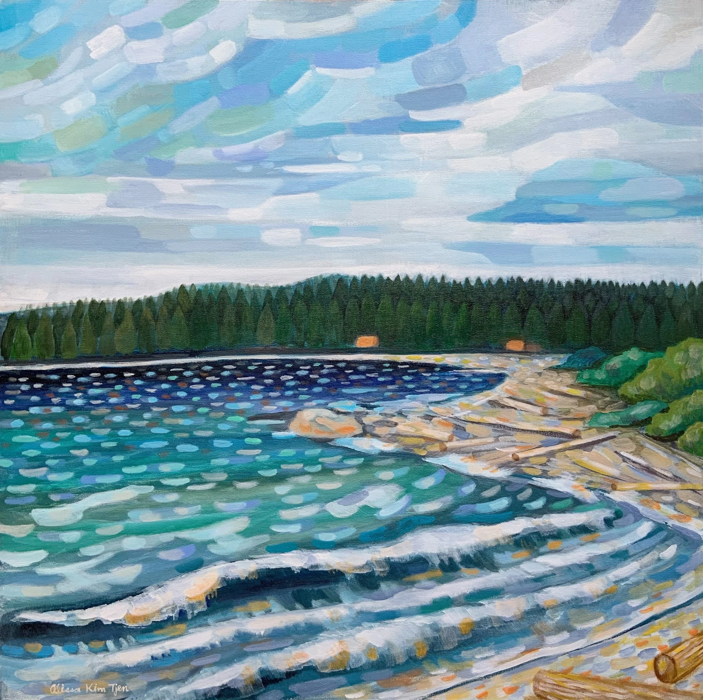 Morning Breeze
 24 × 24 in 
 Placed in a private collection 