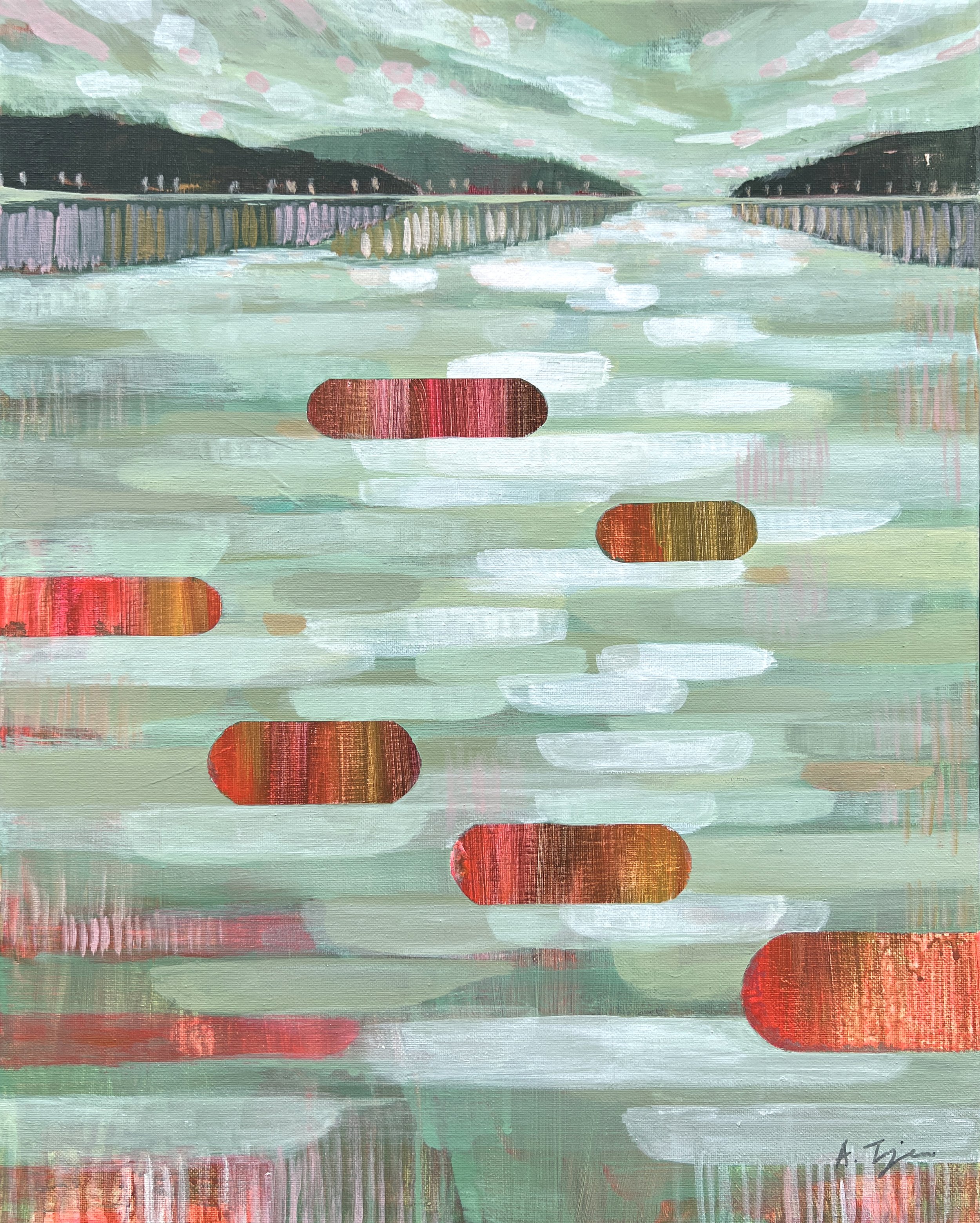 Sea of Dreams #5
 16 × 20 in 
 Placed in a private collection 