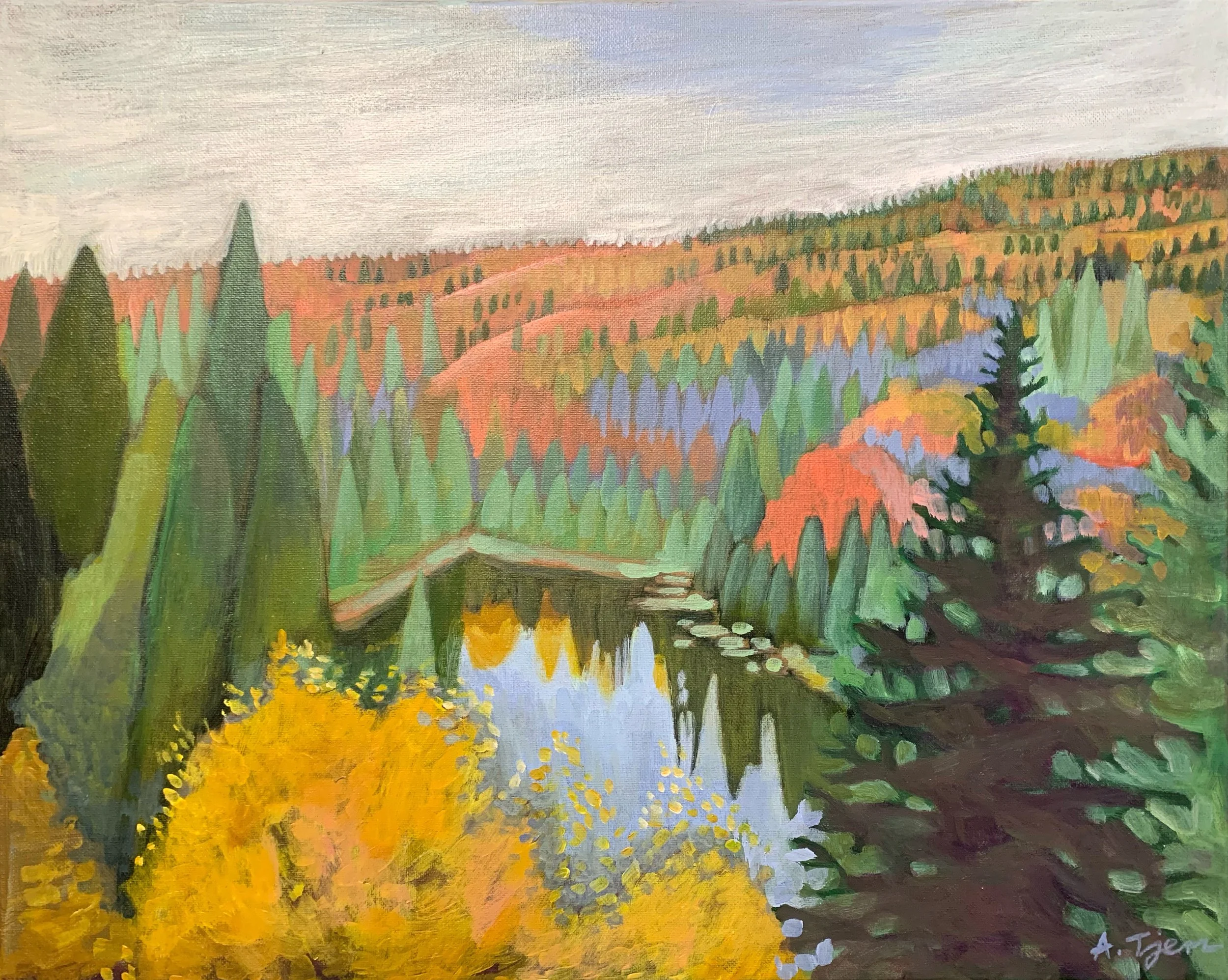 🔴 Mont Tremblant, 20"x16", SOLD, Collaboration with Samsung Frame TV