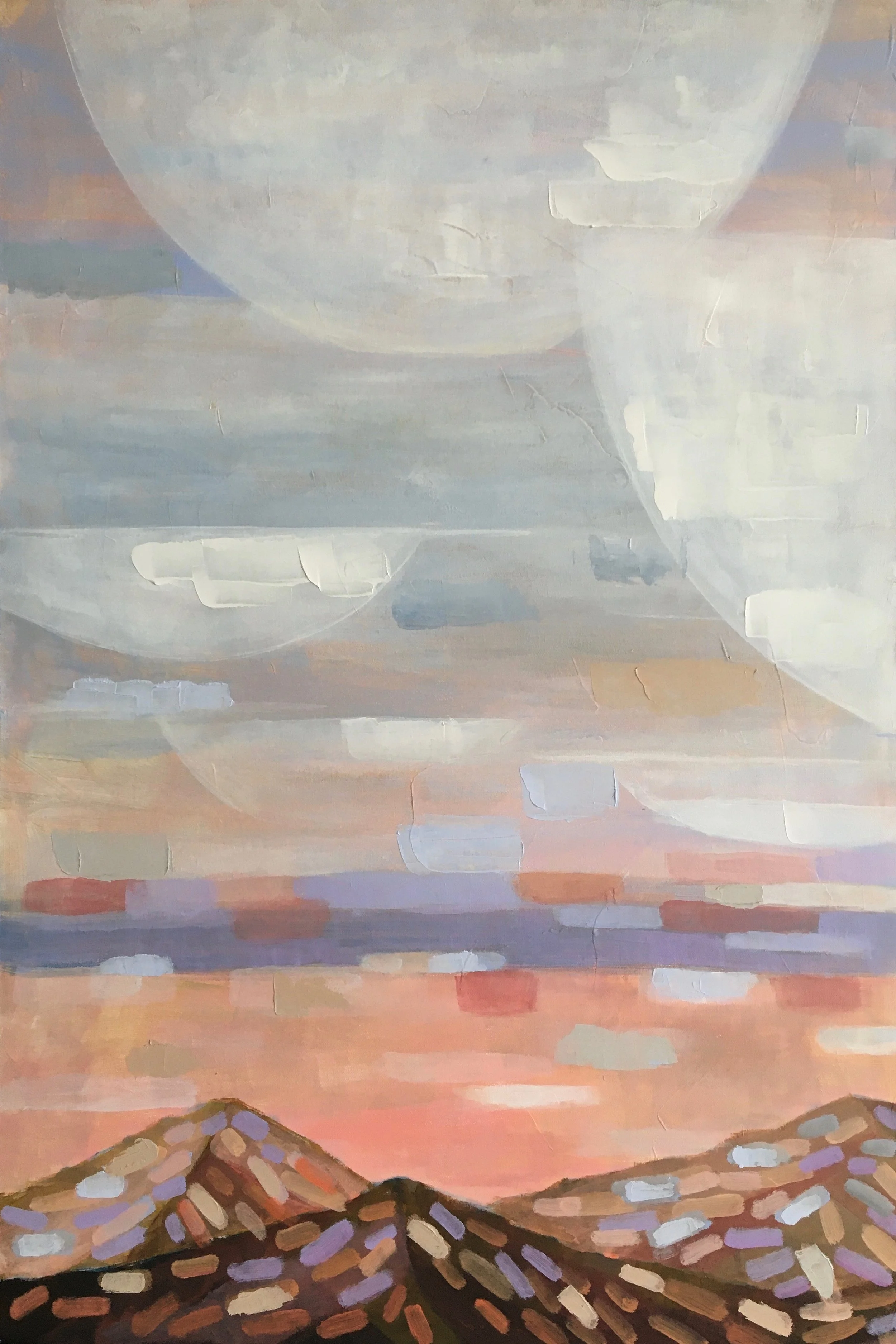 🔴 Hymn to Autumn I, 24"x36", Acrylic on Canvas, SOLD