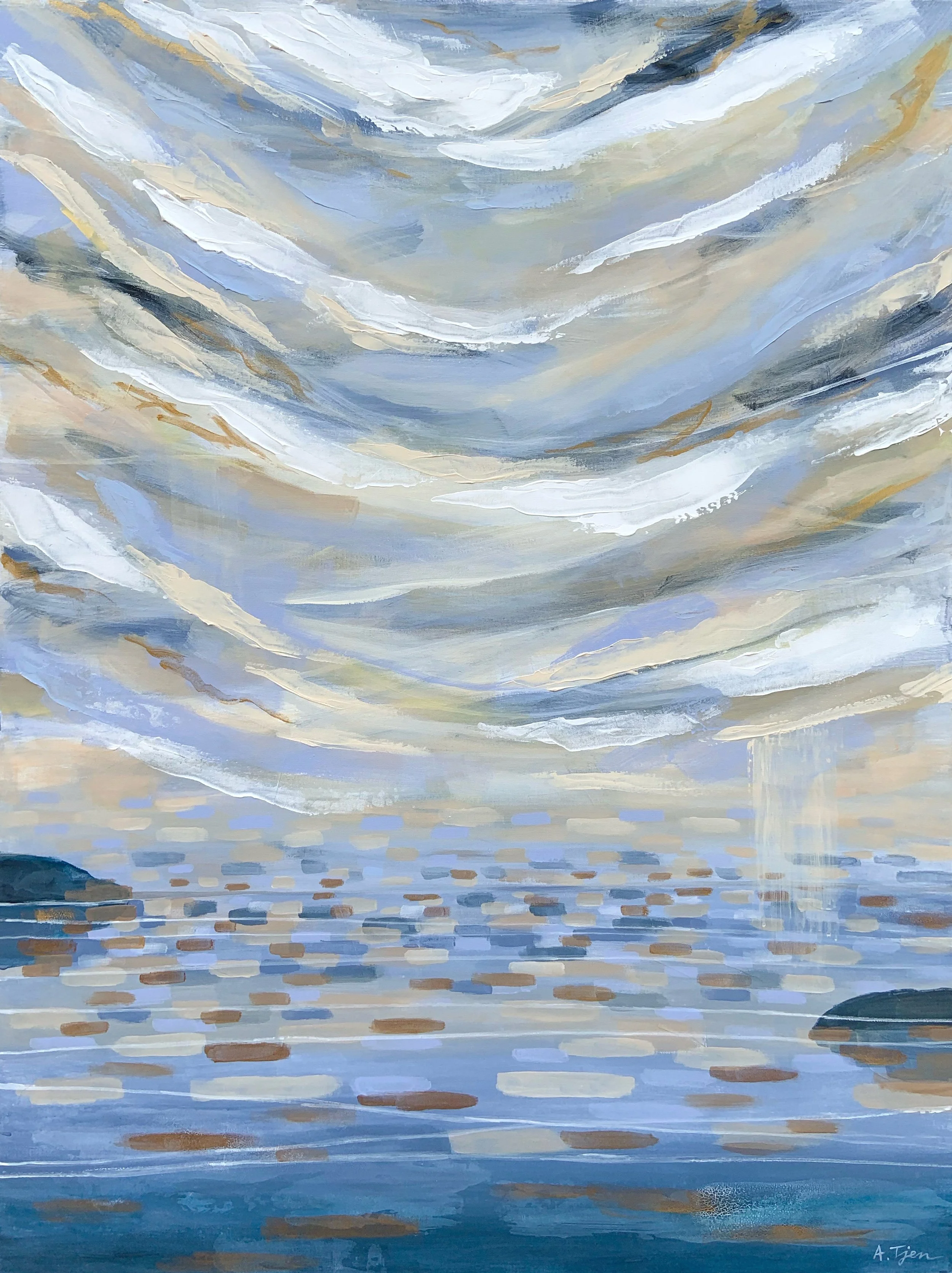 Graceful Evening II
 30 × 40 in 
 Placed in a private collection 