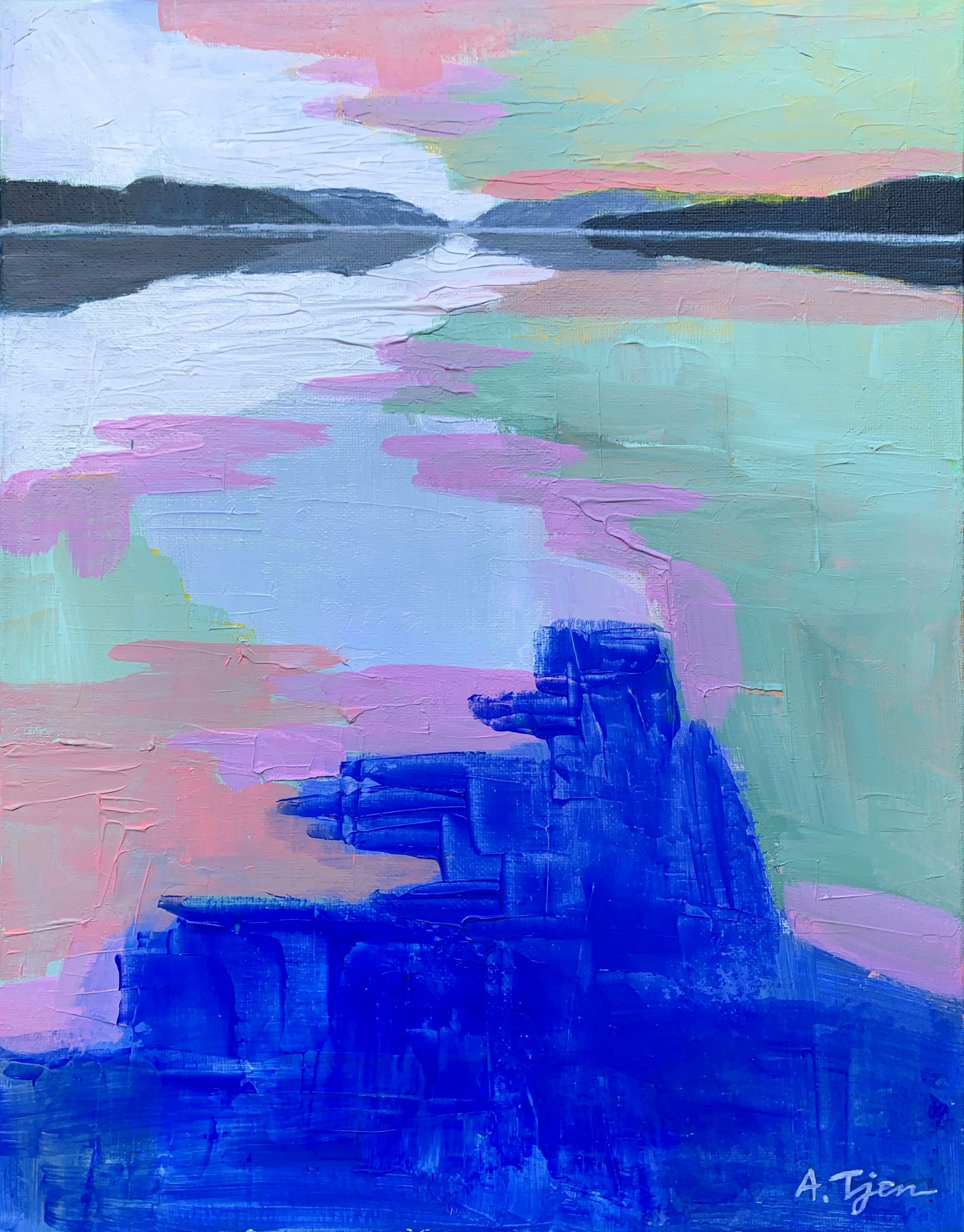 Dreamy Evening II
 11 × 14 in 
 Placed in a private collection 