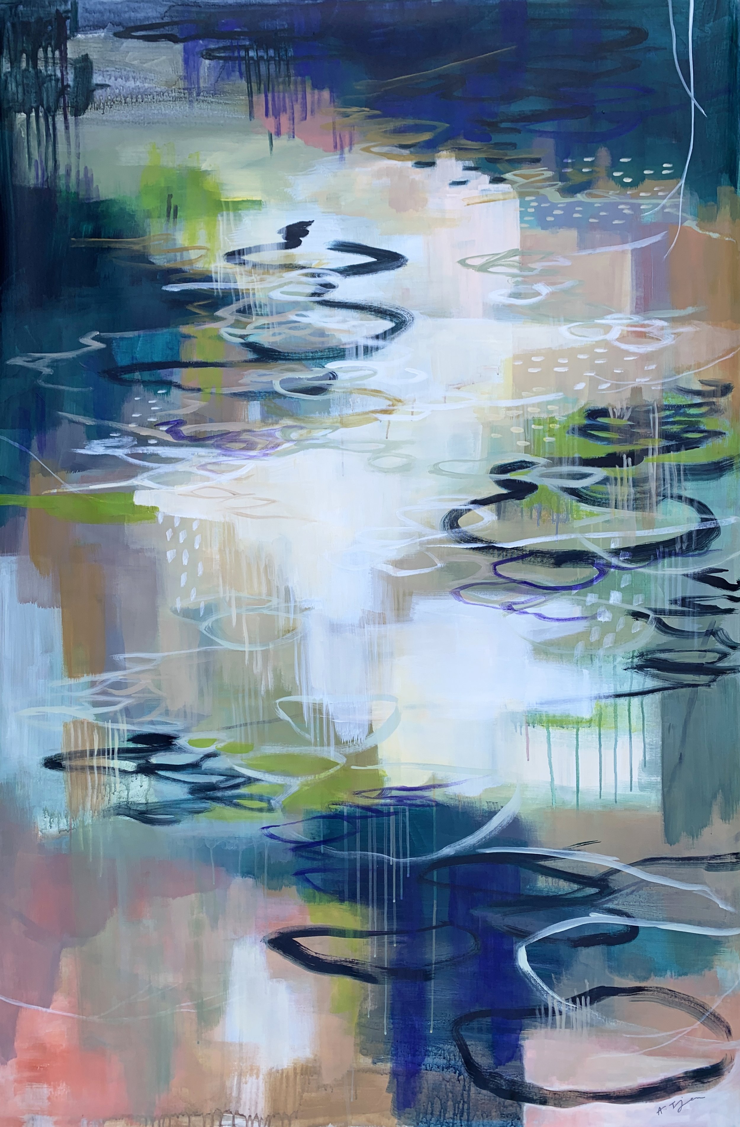 Autumn Light I
 40 × 60 in 
 Placed in a private collection 