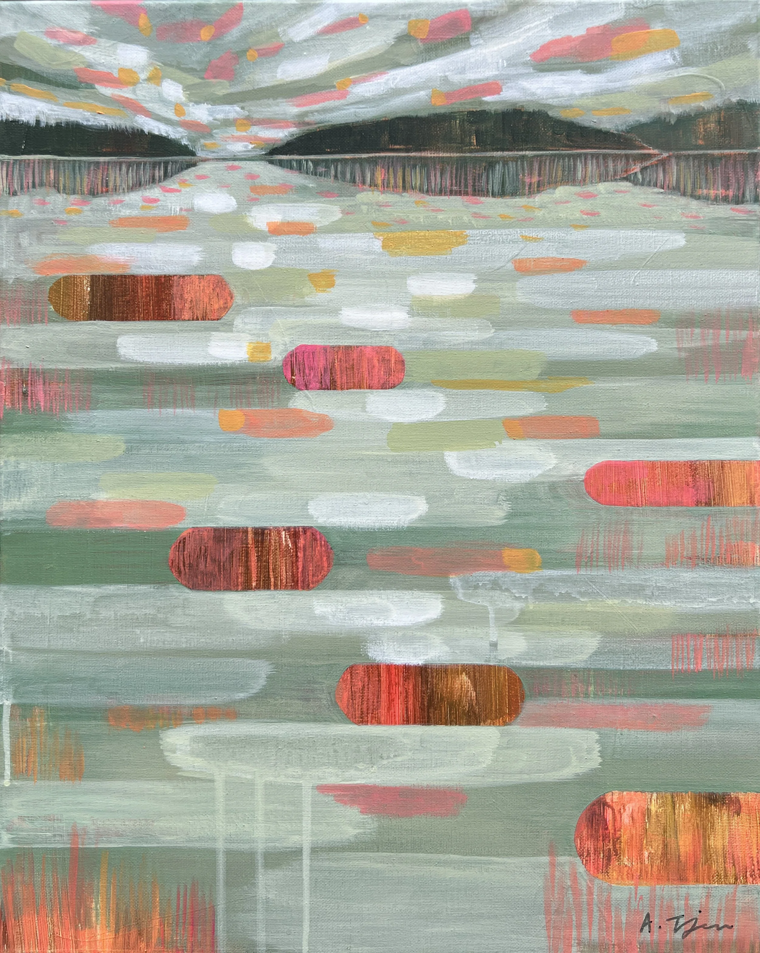 Sea of Dreams #6, 16"x20", Acrylic on Canvas