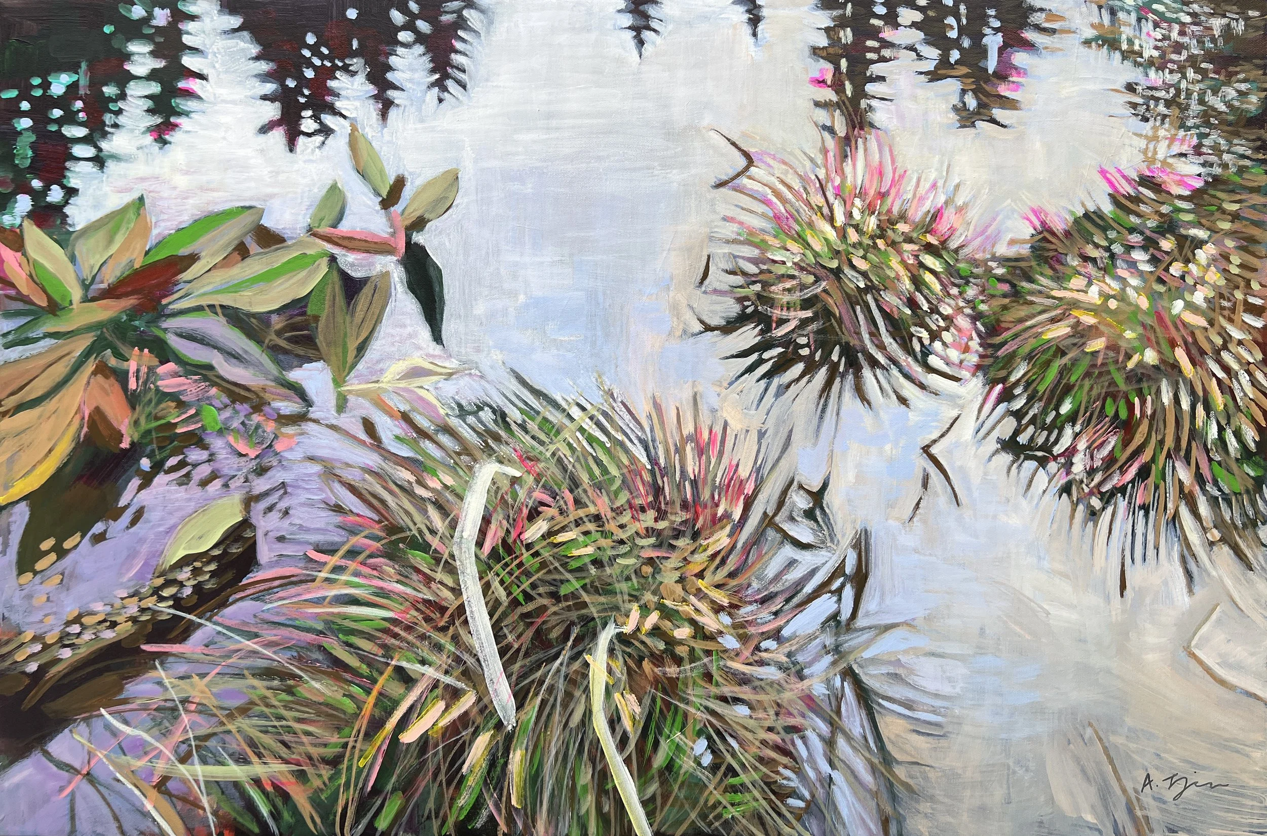 Tranquil Sanctuary II, 36"x24", Acrylic on Canvas