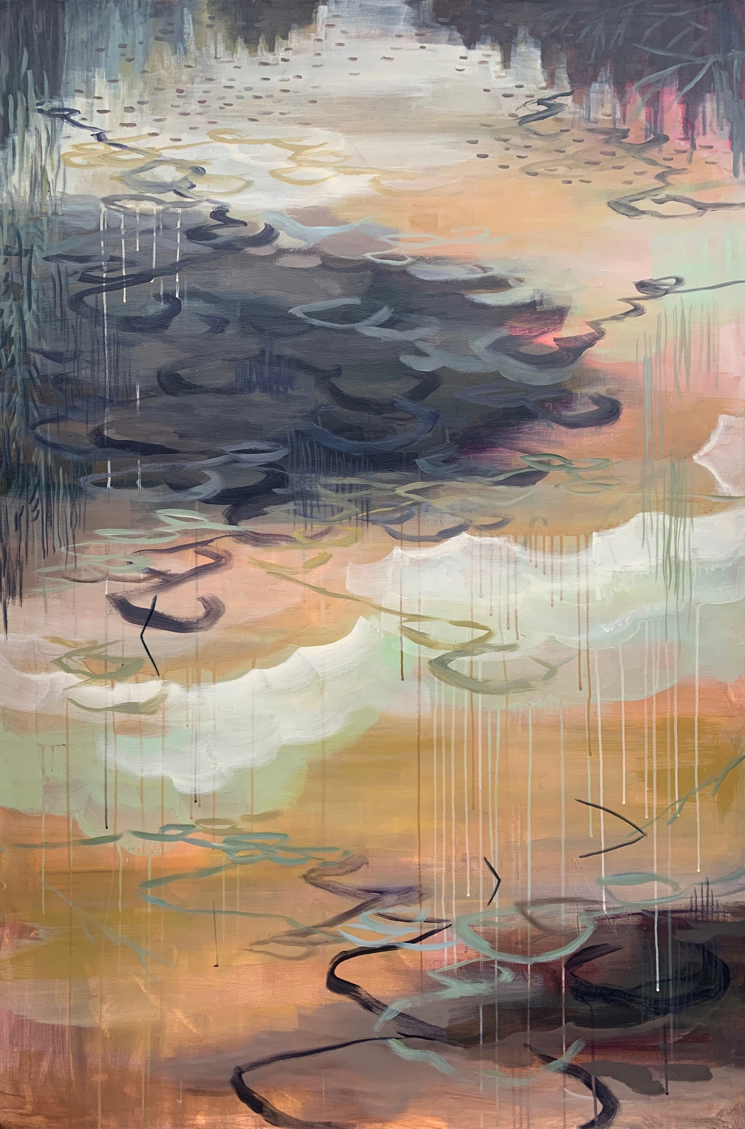 Reflections V, 40"x60", Acrylic on Canvas