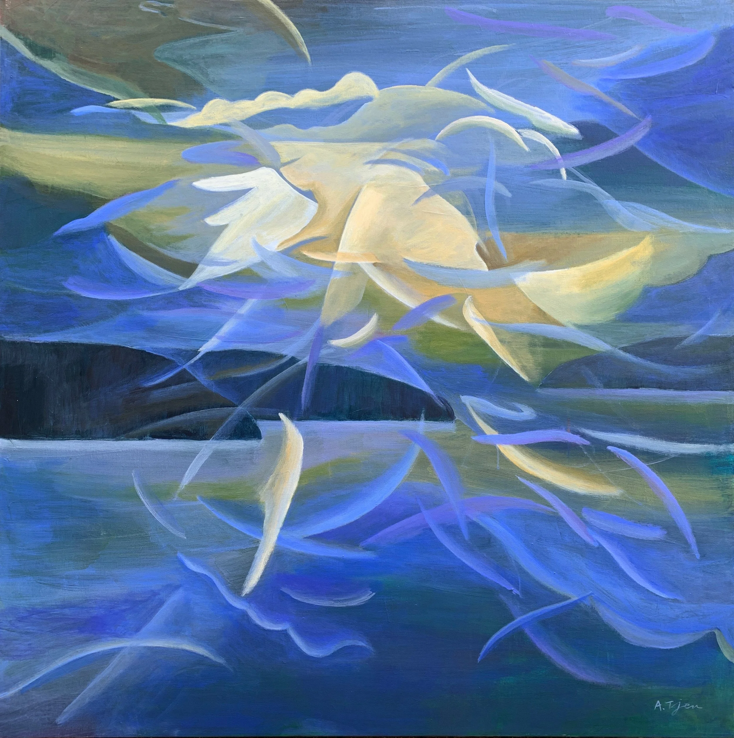 Rhythm of the Wind #3, 40"x40", Acrylic on Canvas