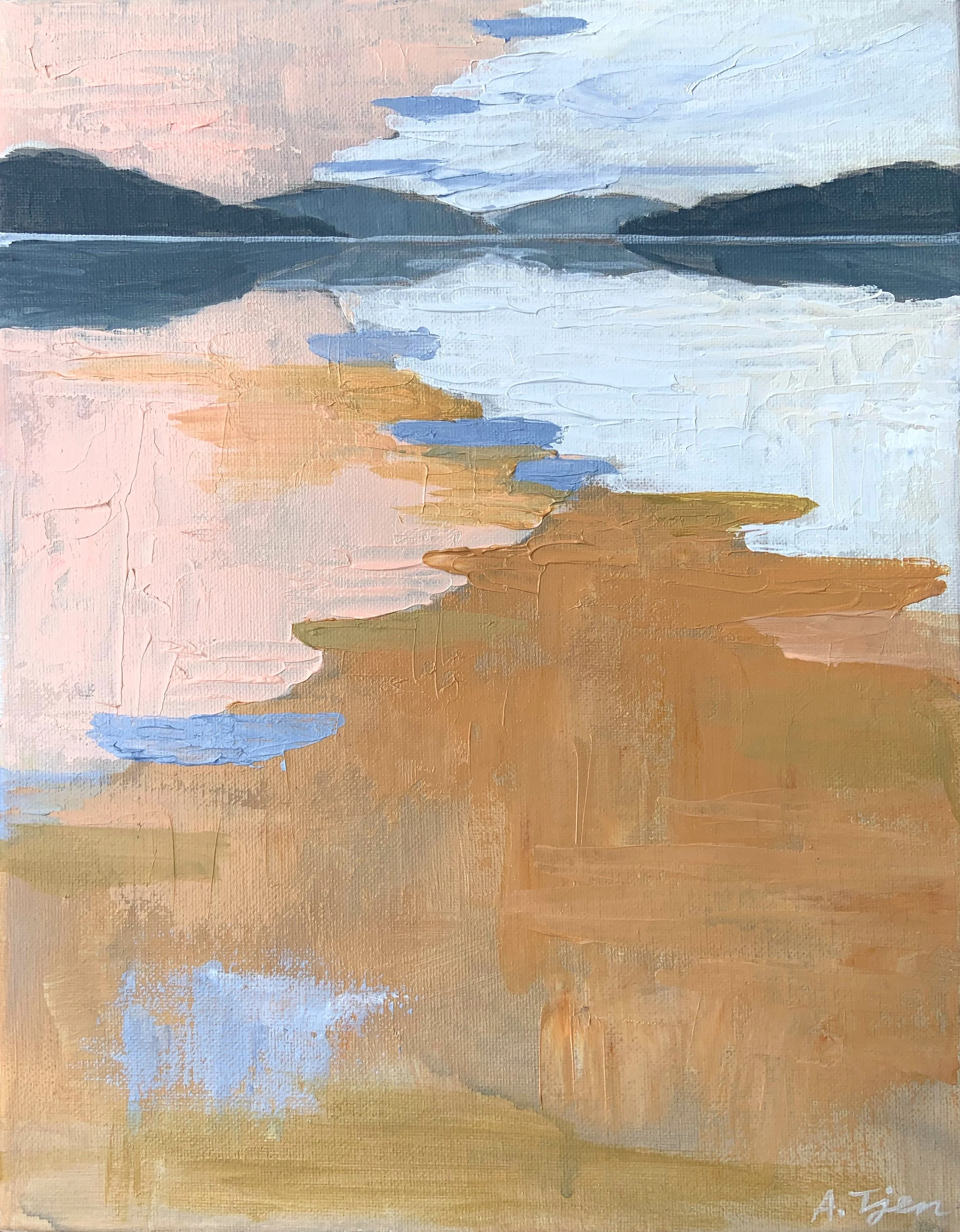 Serene Evening I
 11 × 14 in 
 Placed in a private collection 