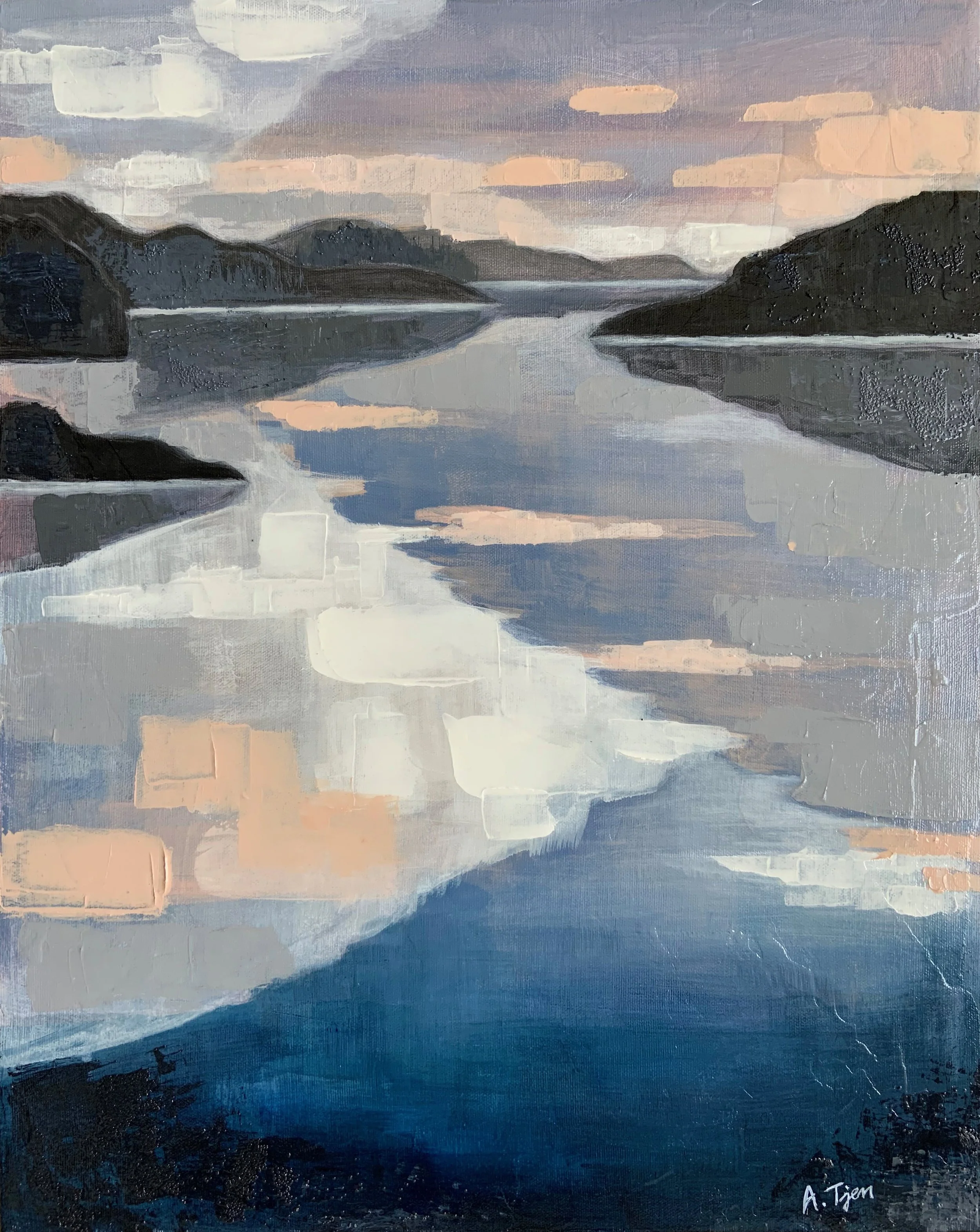 Serene Grace
 16 × 20 in 
 Placed in a private collection 