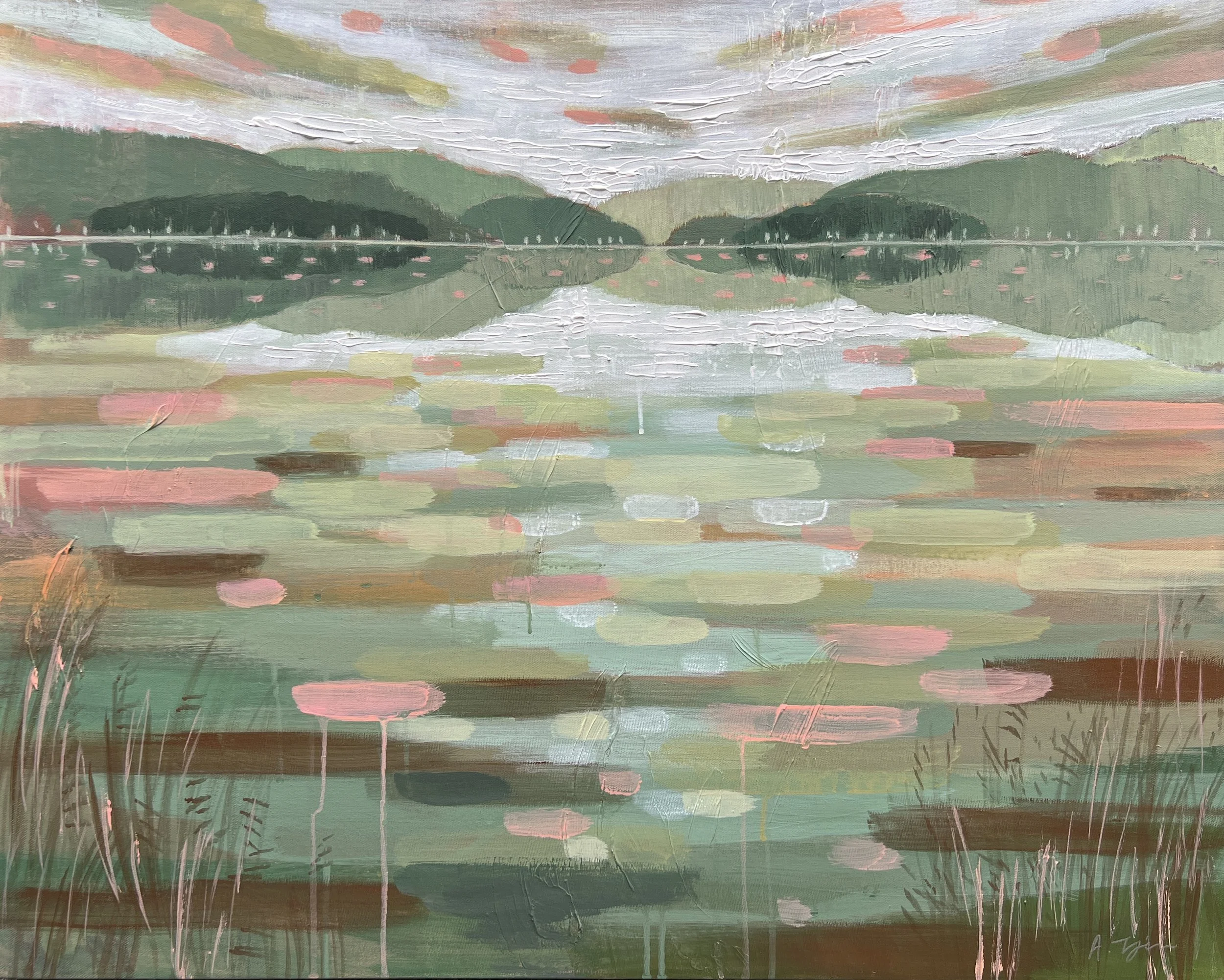 Serene Breeze VII, 30"x24", Acrylic on Canvas