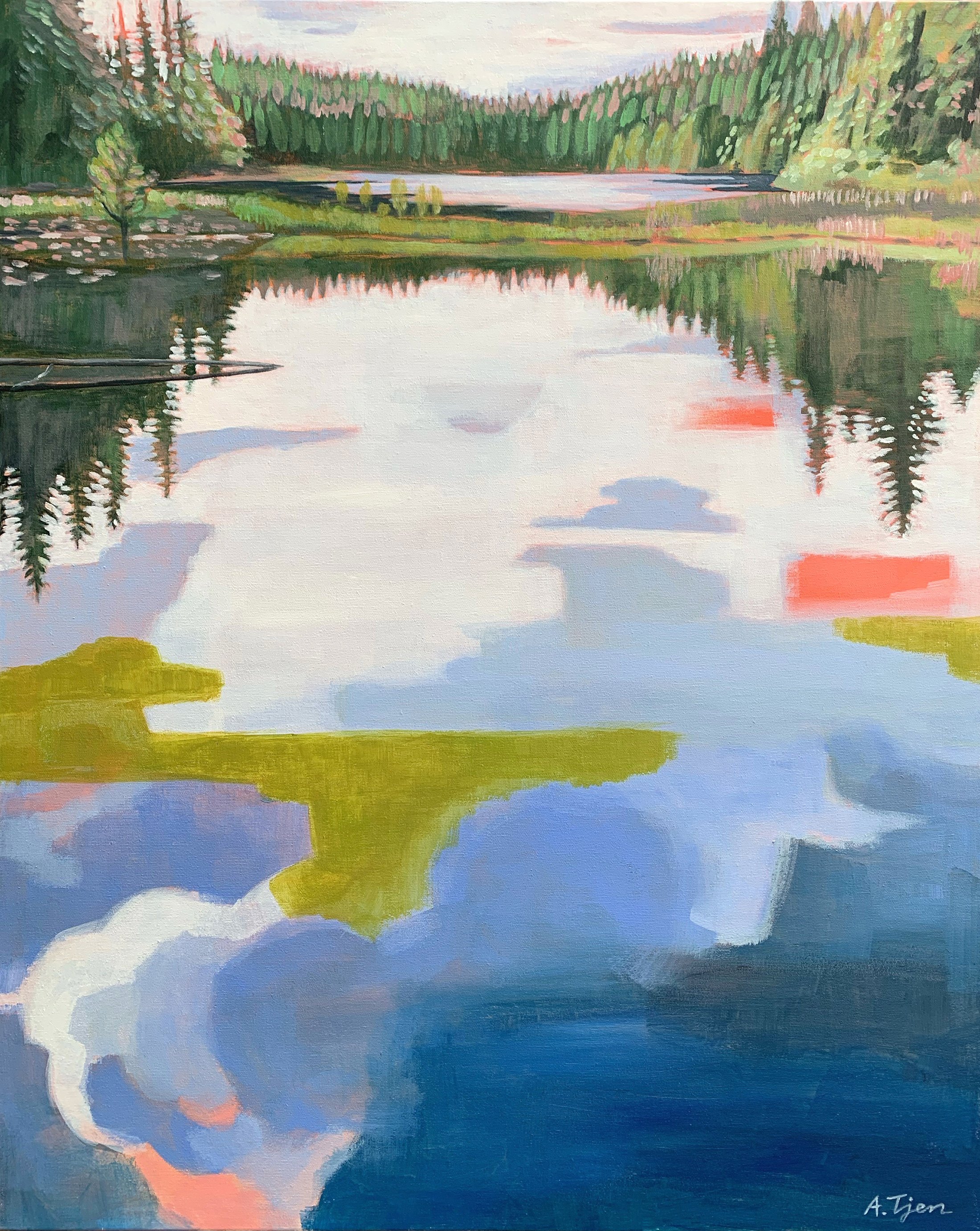 Pond of Dreams IV
 24 × 30 in 
 Placed in a private collection 