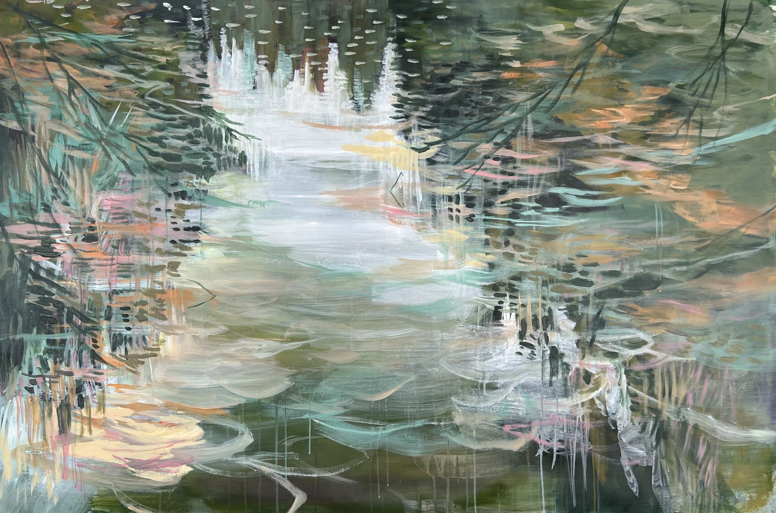 🔴 Beyond Reflections IV, 60"x40", SOLD, Collaboration with LG Gallery TV+