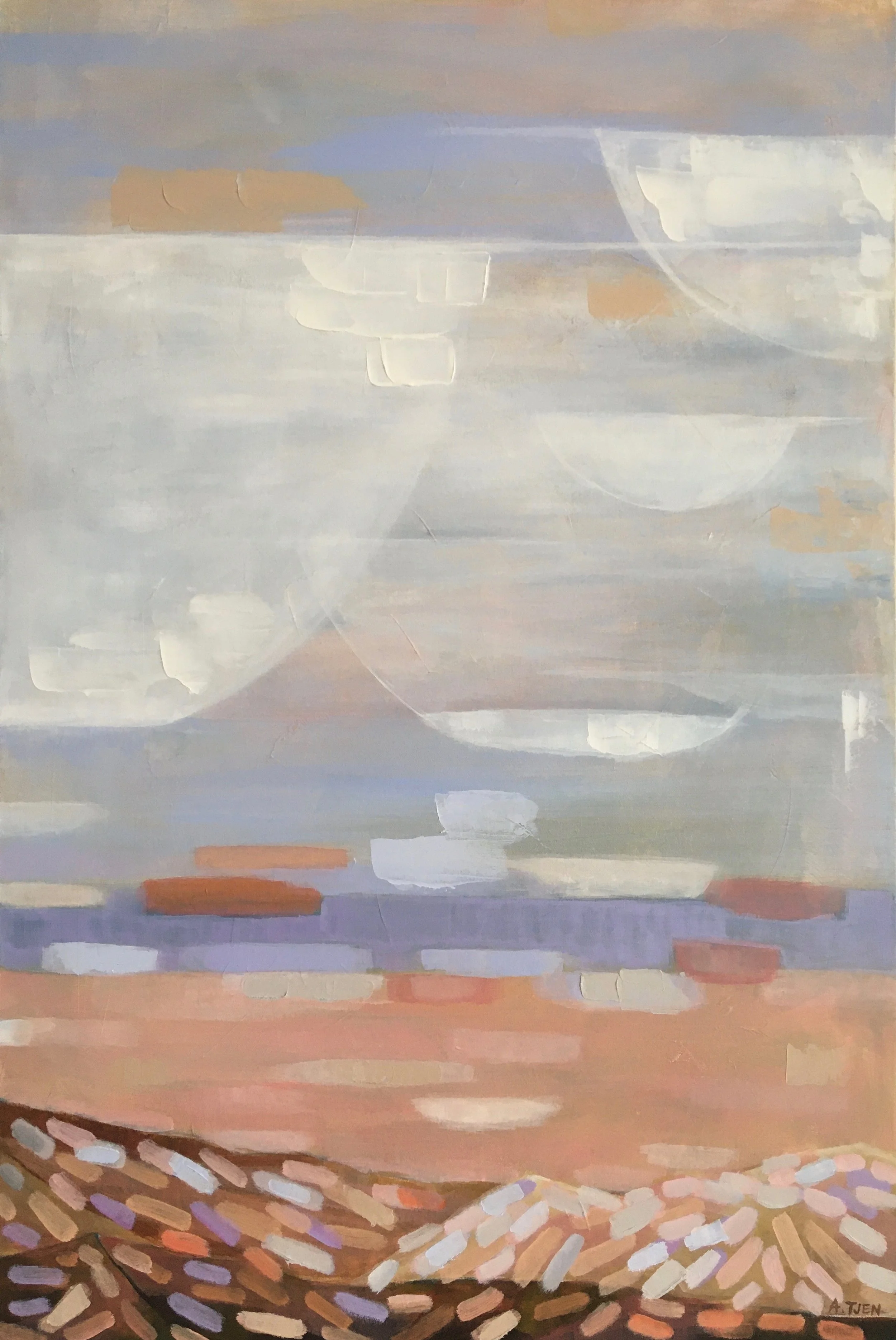 🔴 Hymn to Autumn II, 24"x36", Acrylic on Canvas, SOLD