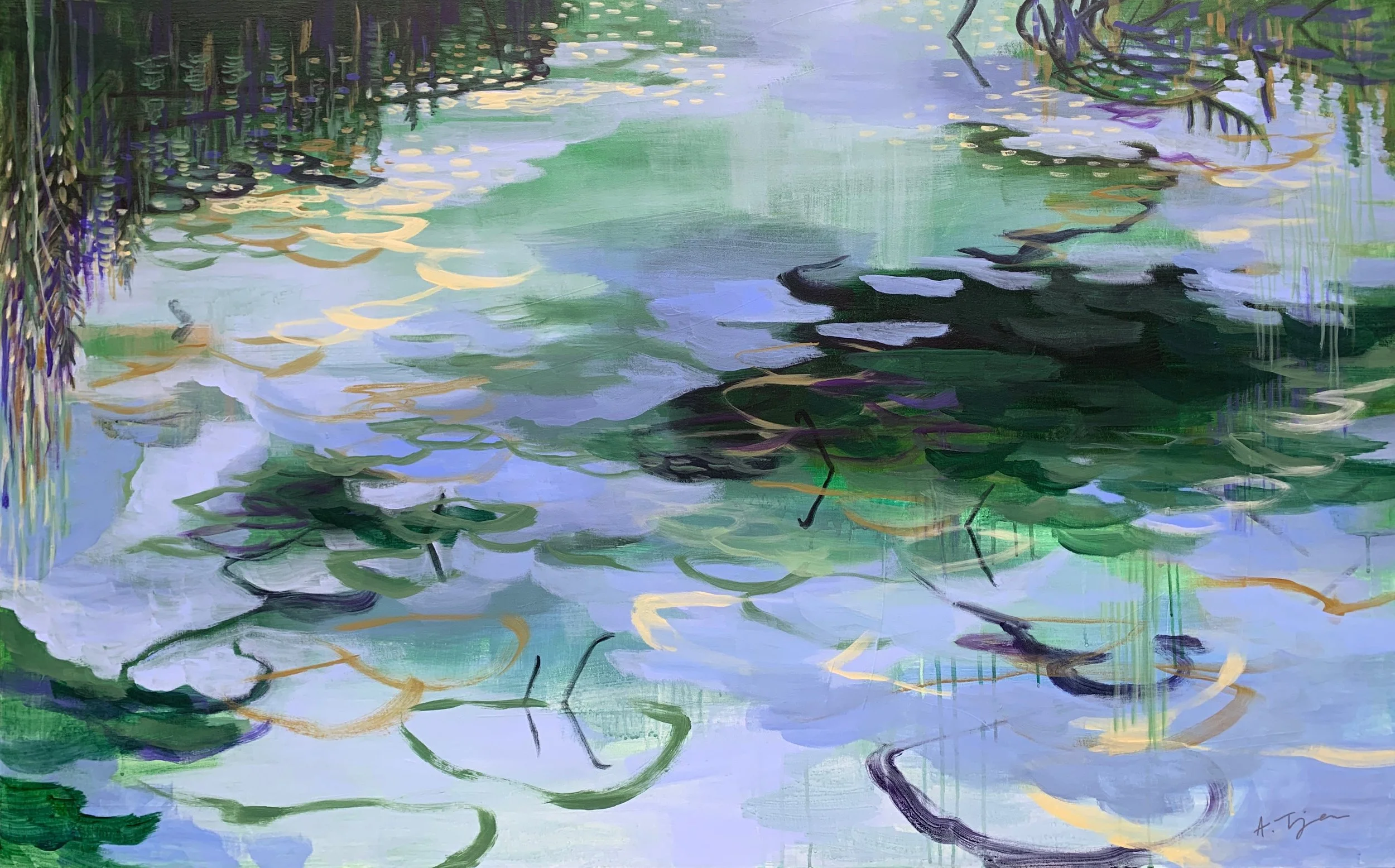 🔴 Reflections IV, 48"x30", SOLD