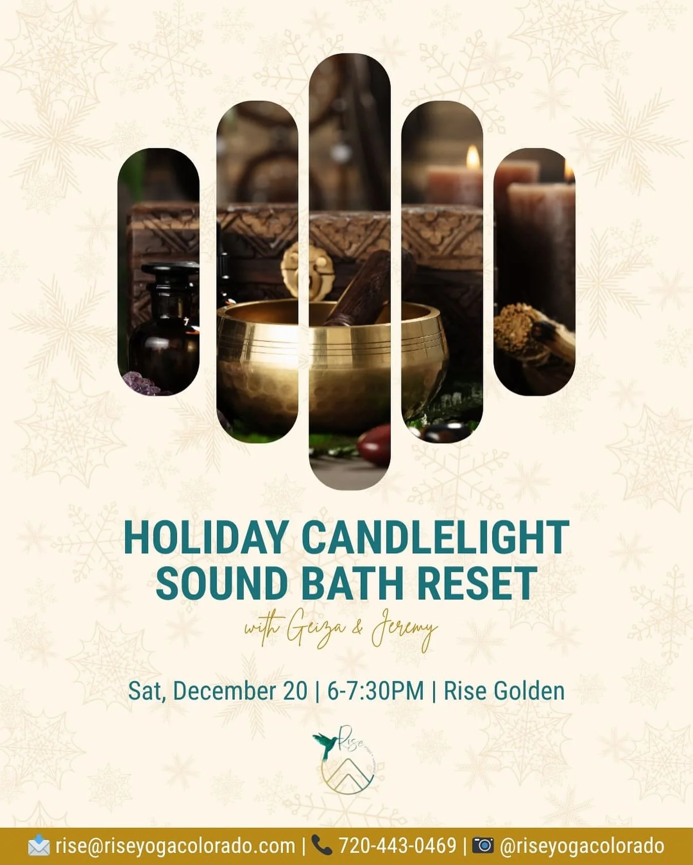 Slow down with us this holiday season 🎶✨

Let the gentle waves of sound carry you into deep rest, reflection, and renewal. This sound bath is an invitation to soften, breathe, and receive&mdash;no doing required.

Come as you are. Leave feeling ligh