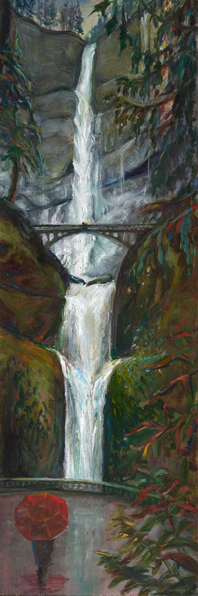 Falls After The Heavy Rain by  Jinnet Powell