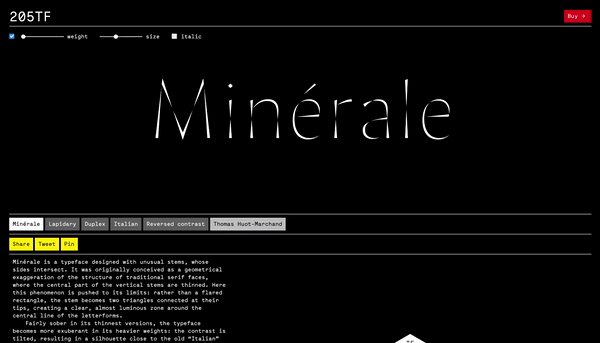 The display type used in Nkemdiche is Minérale designed by Thomas Huot-Marchand of 205TF in Lyon France.