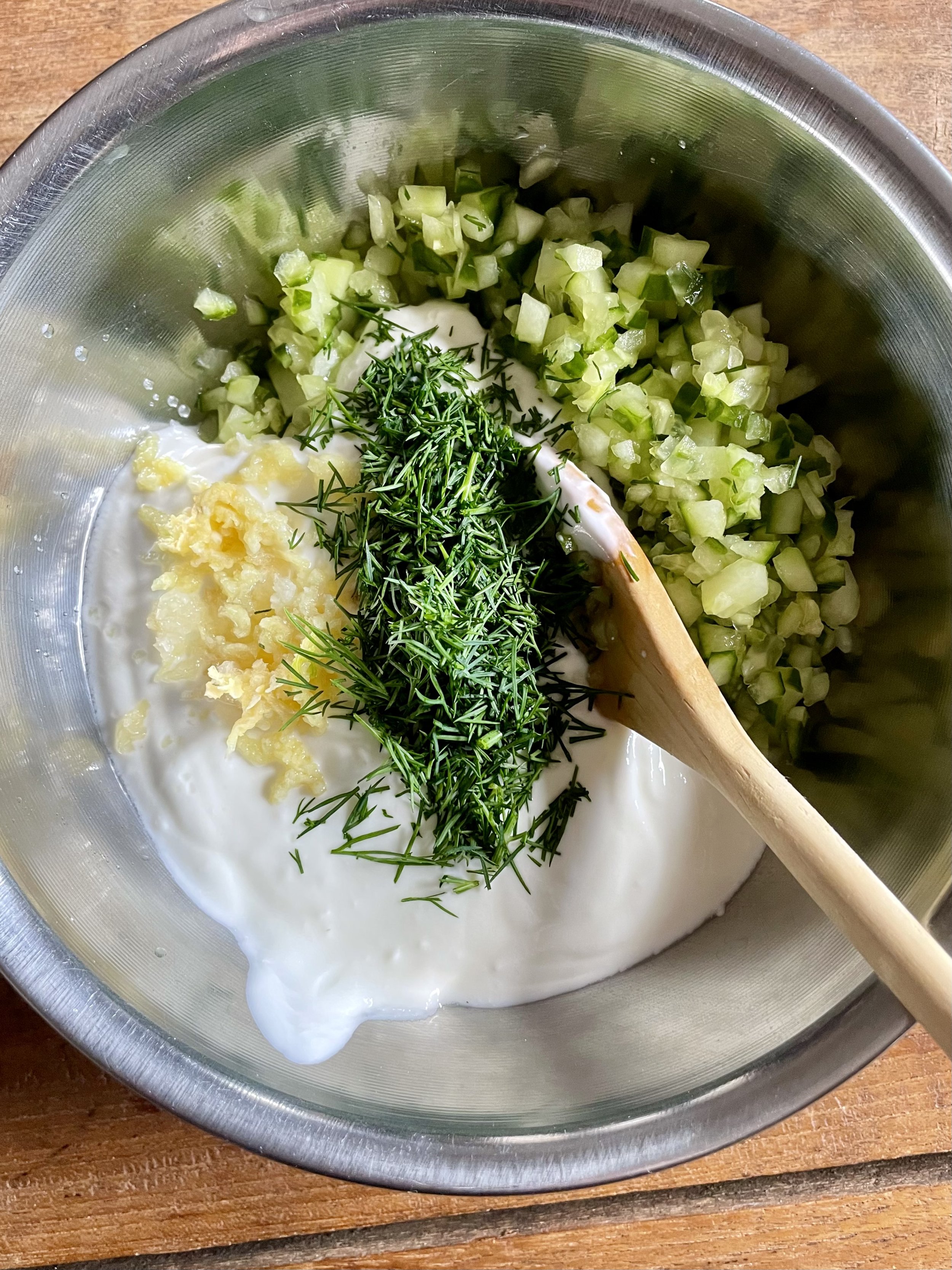 Cucumber Dill Tzatziki. Harvest & Nourish