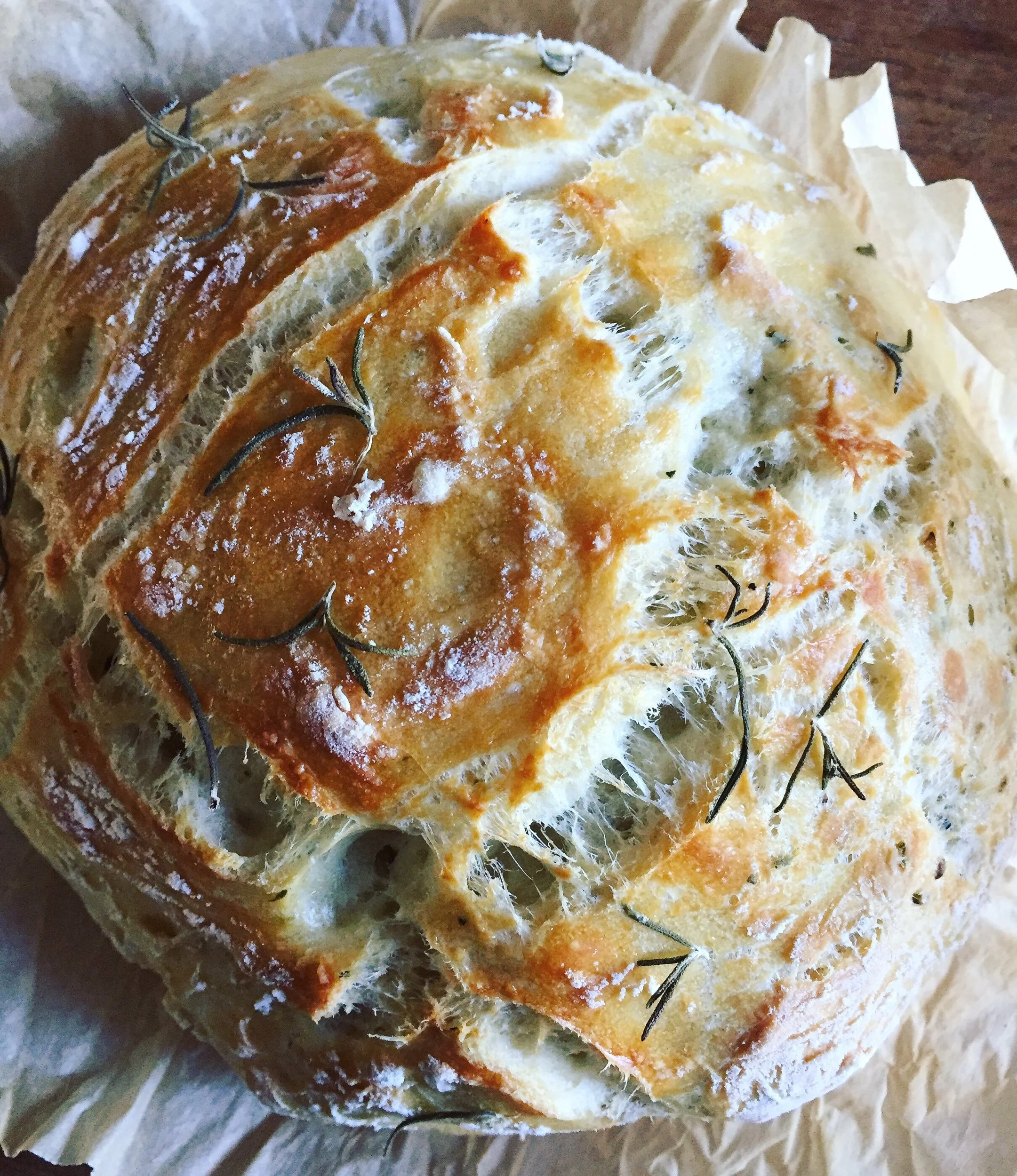Green Olive & Rosemary Artisan Bread. Harvest & Nourish