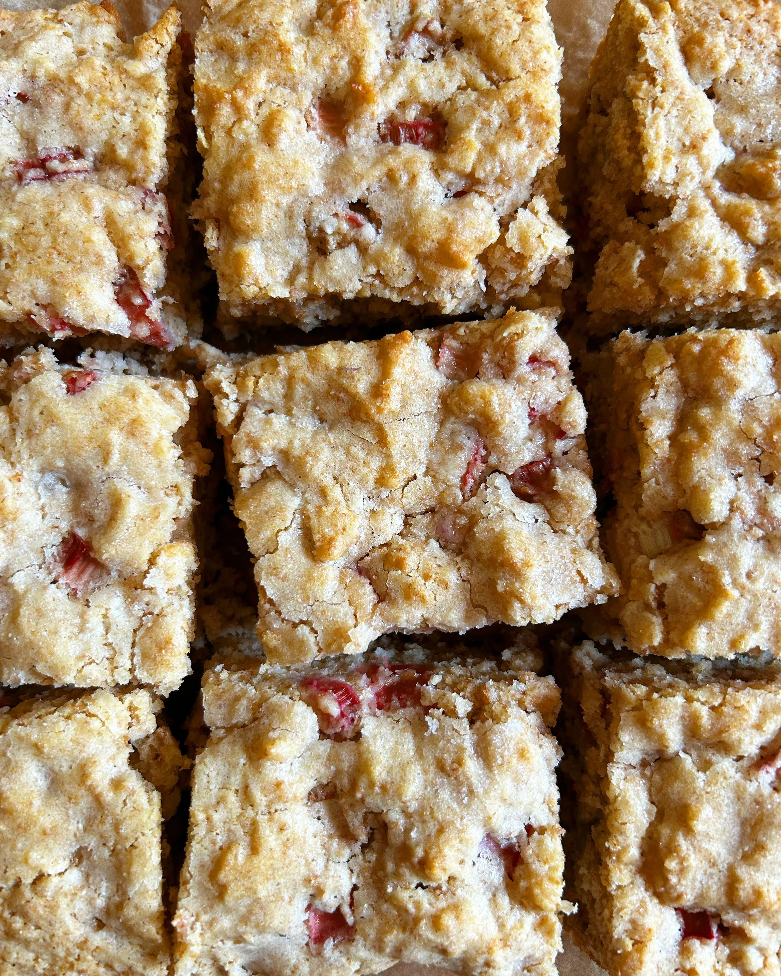 Coconut Rhubarb Breakfast Cake. | harvestandnourish.com