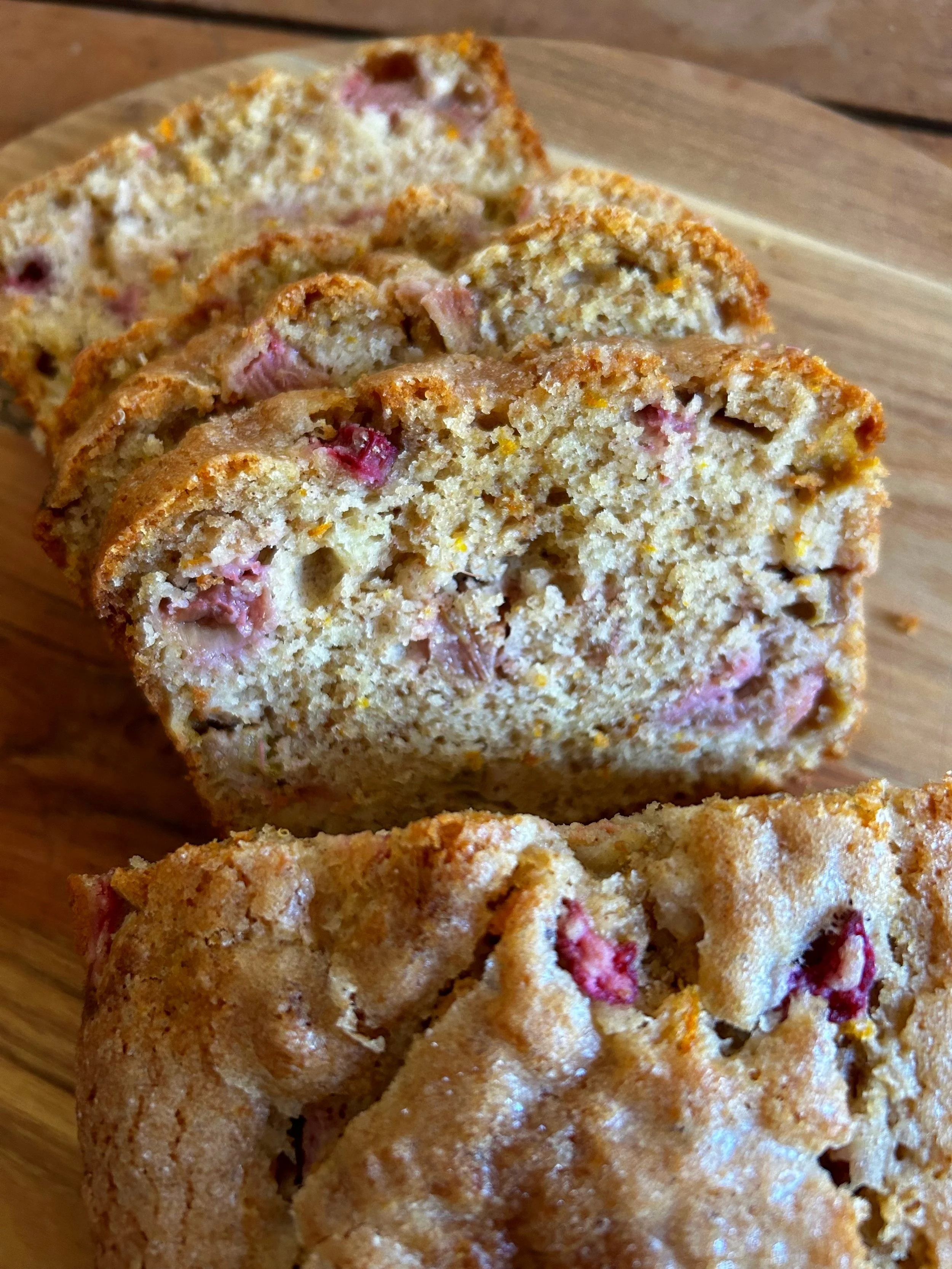 Rhubarb Quick Bread. | harvestandnourish.com