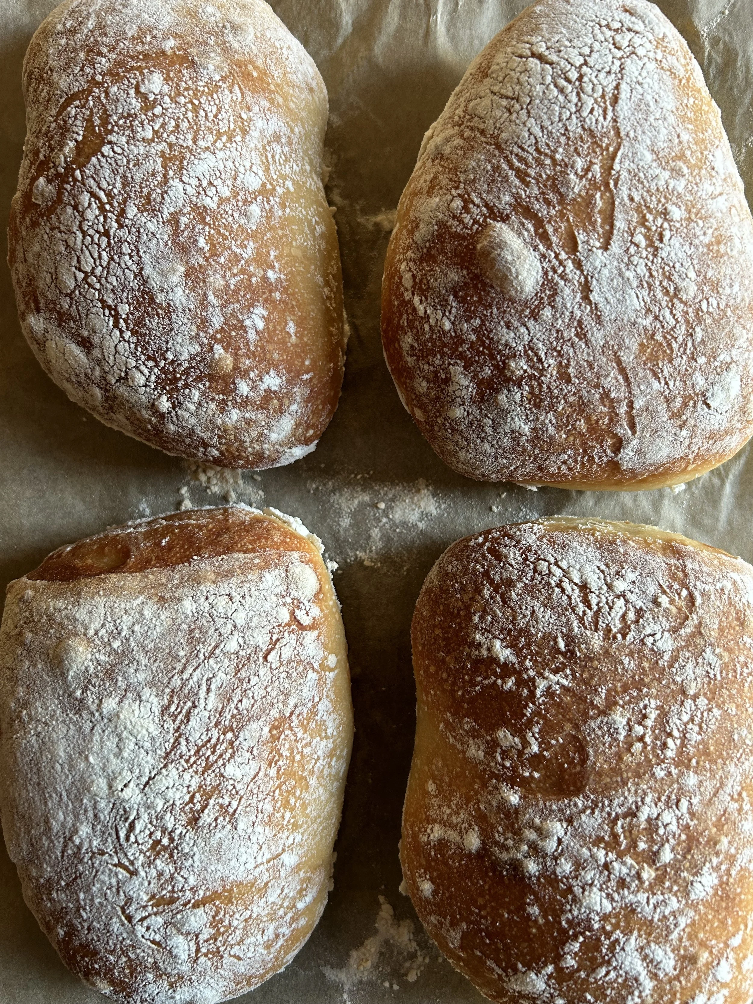 Small Batch Ciabatta Rolls. | harvestandnourish.com