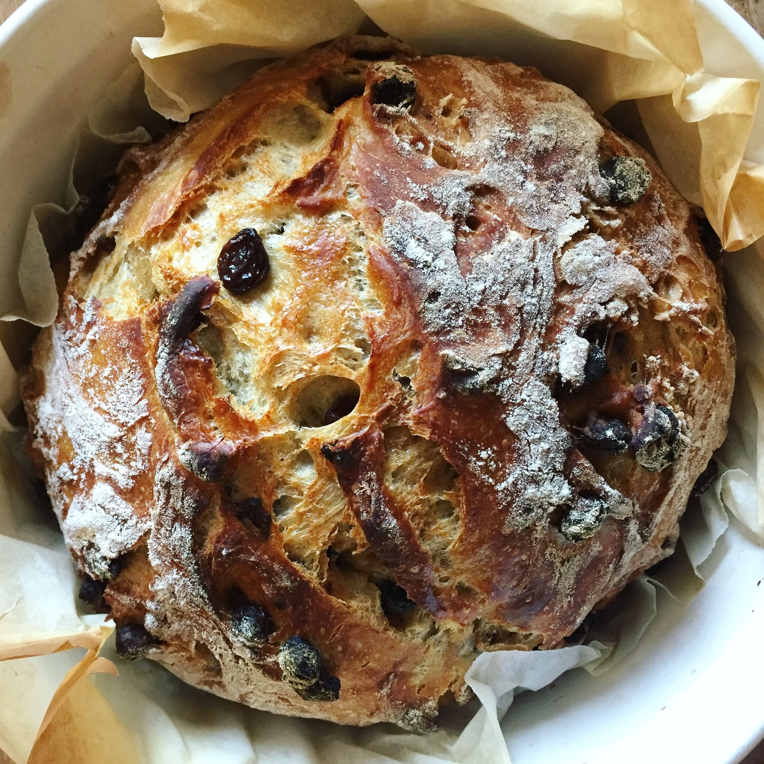 Cinnamon Raisin Artisan Bread. Harvest & Nourish