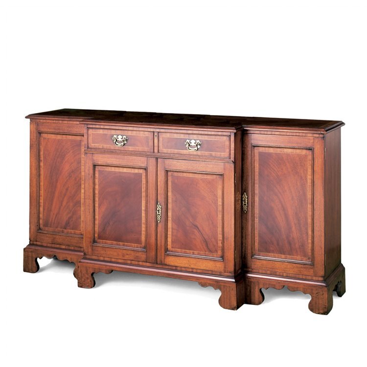 Breakfront Credenza with Satinwood Inlay