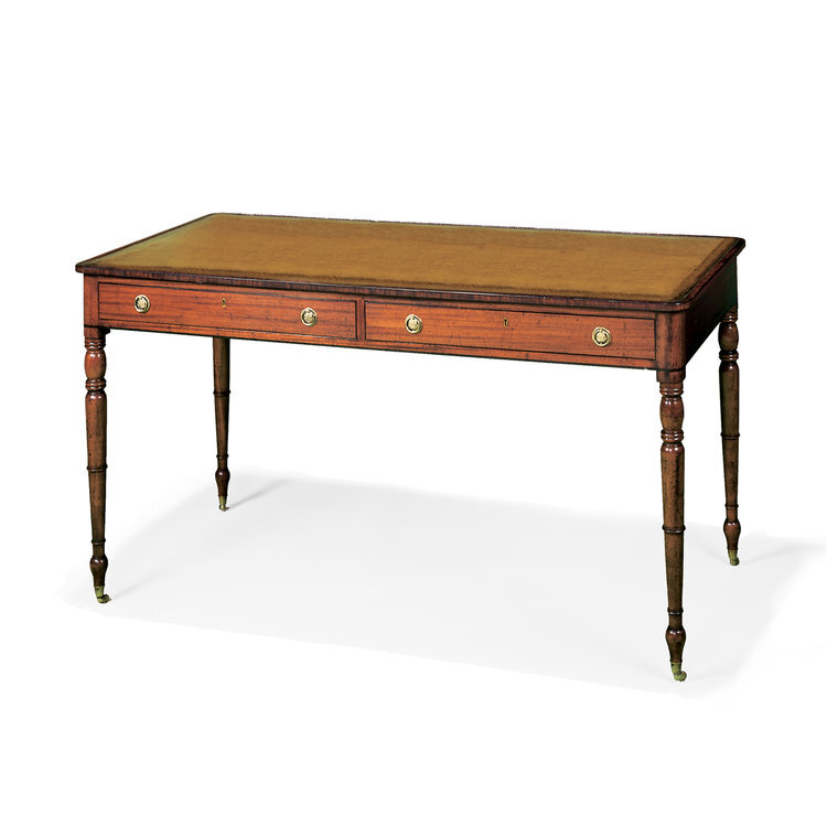 Regency Writing Table with Leather Top