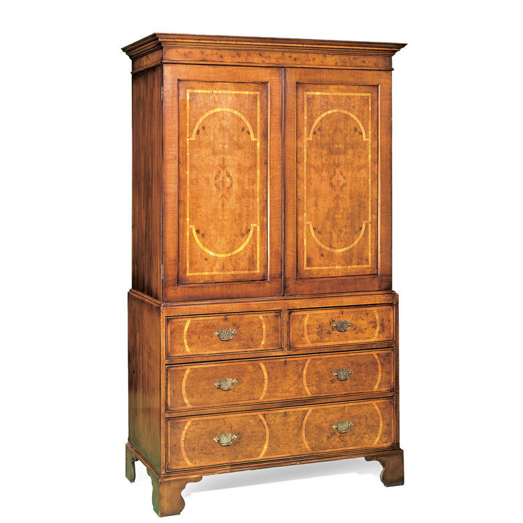 William & Mary Style Linen Press