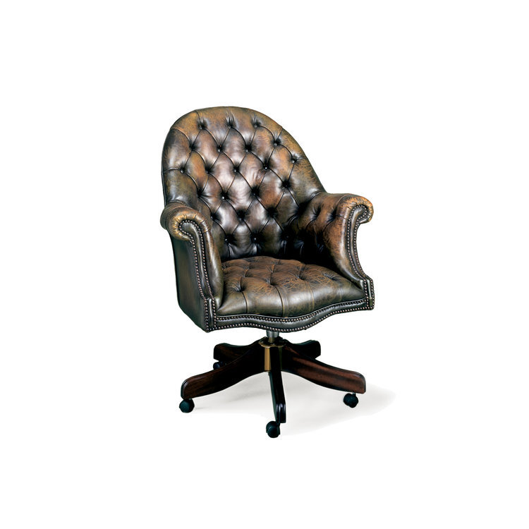 Tufted Director's Swivel Chair