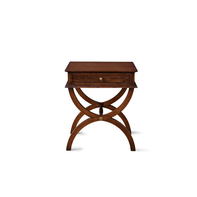 Butler Side Table with X Detail