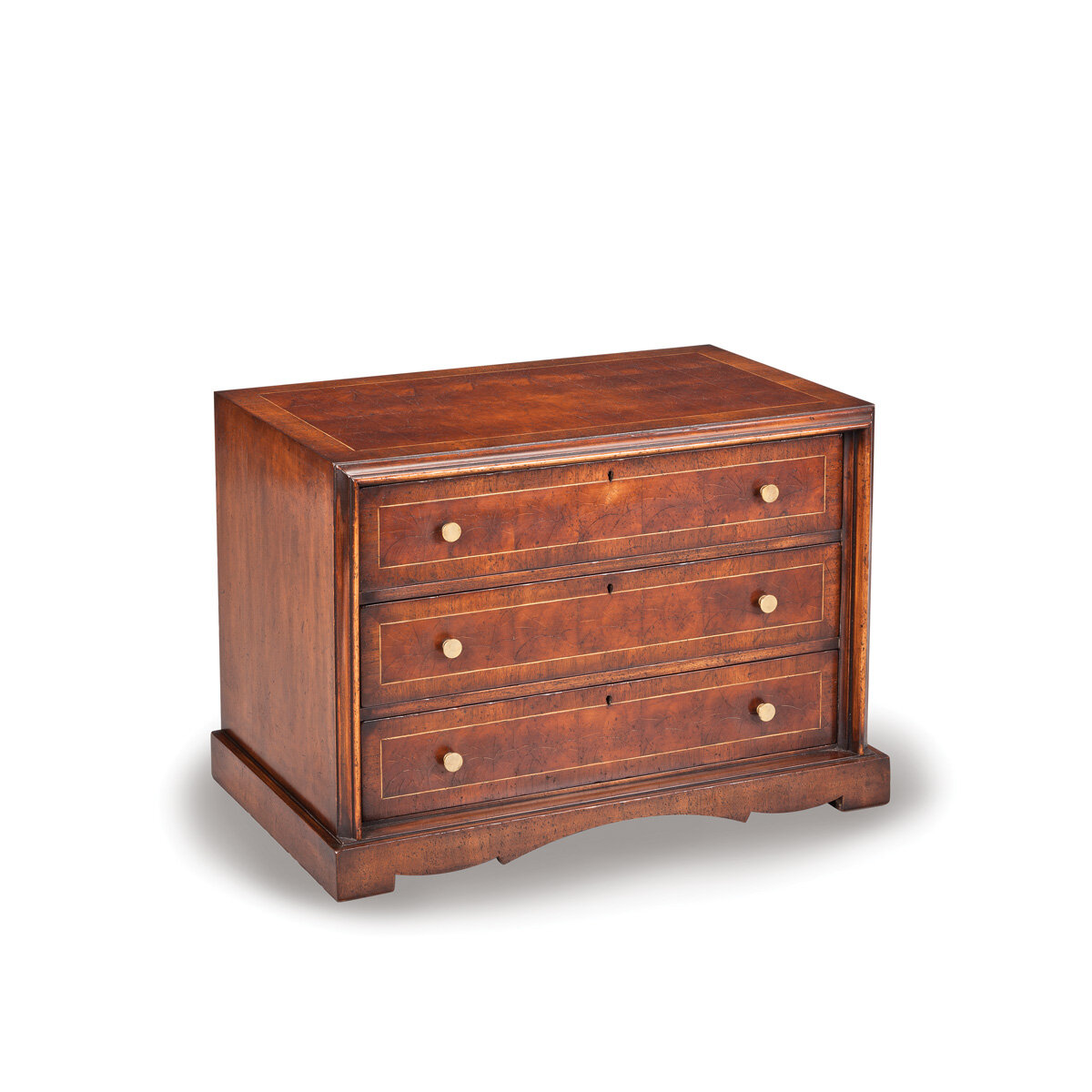 Bedside Oyster Veneer Chest