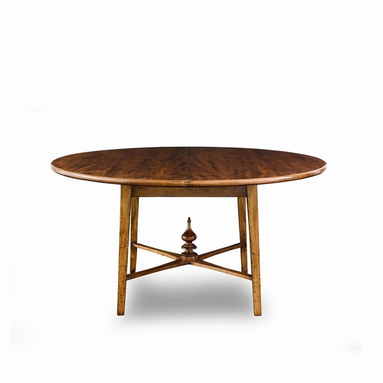 Swedish Round Dining Table with Finial