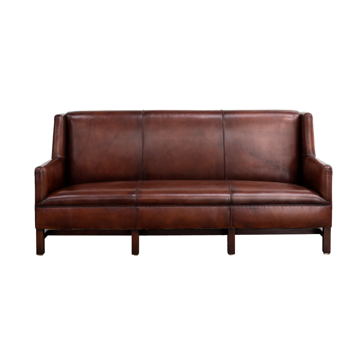 Sofa in Dark Tan Leather