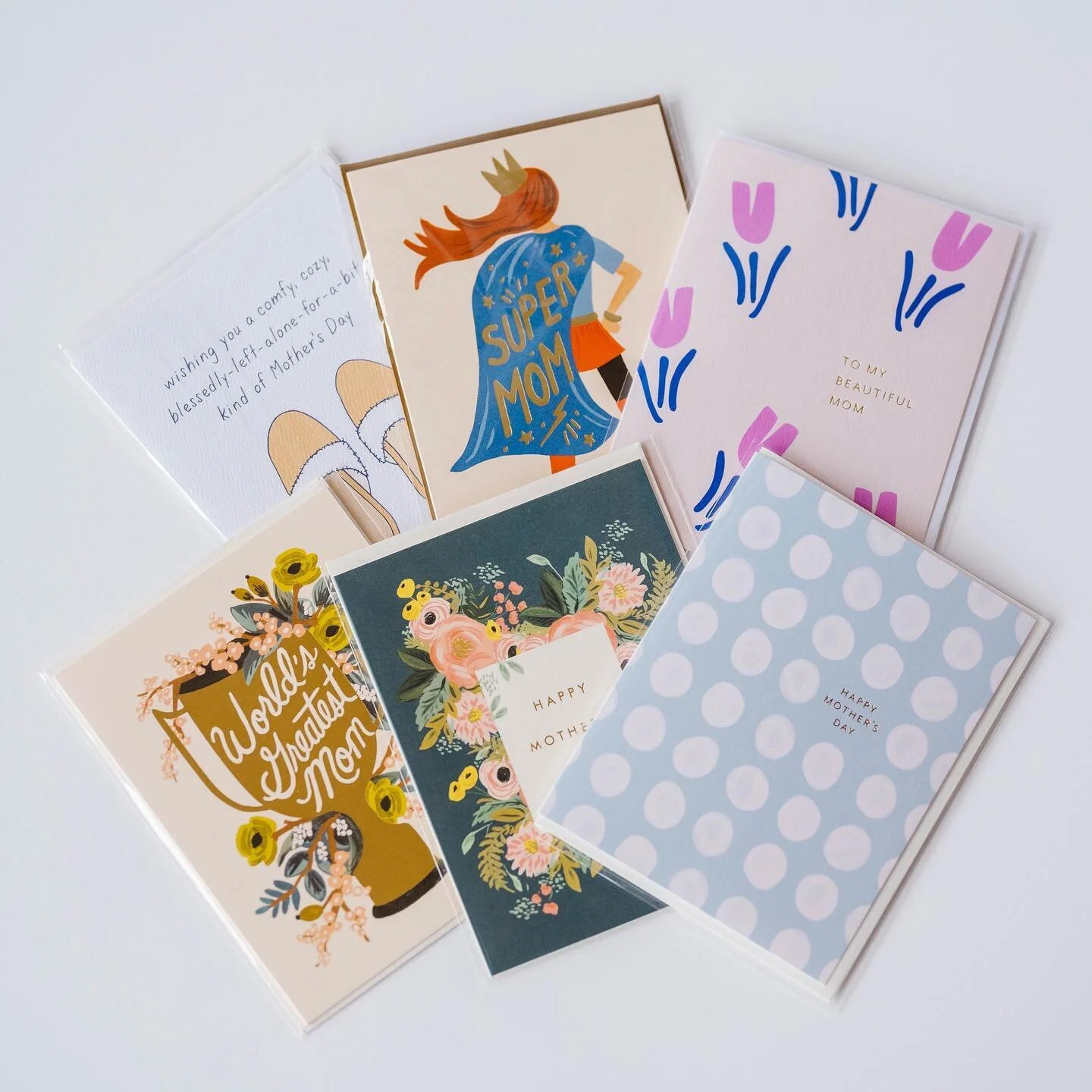 Mother&rsquo;s Day is a week away and we want to make sure that you have all that you need to show your appreciation for that incredible person in your life. 

Cards, baskets, candles, totes, stationery, pottery, and of course, flowers. Stop in this 