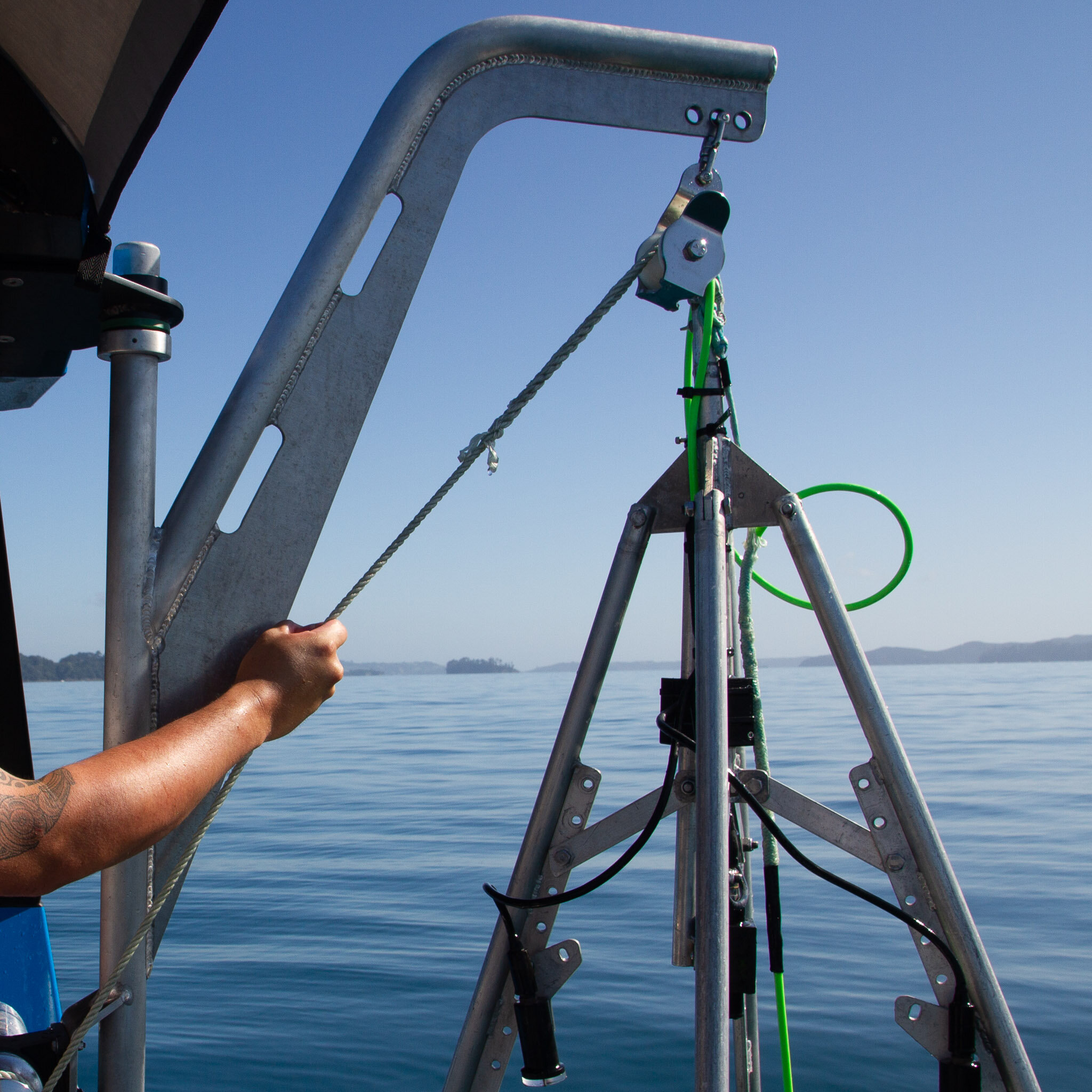 John having a day away from the boat