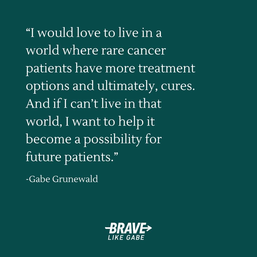 Gabe Grunewald's vision is why we're here. 

Her aim was to share her story, inspire others to connect and do the same, and to make a difference in the cancer community. During her own cancer journey, Gabe experienced firsthand many of the challenges