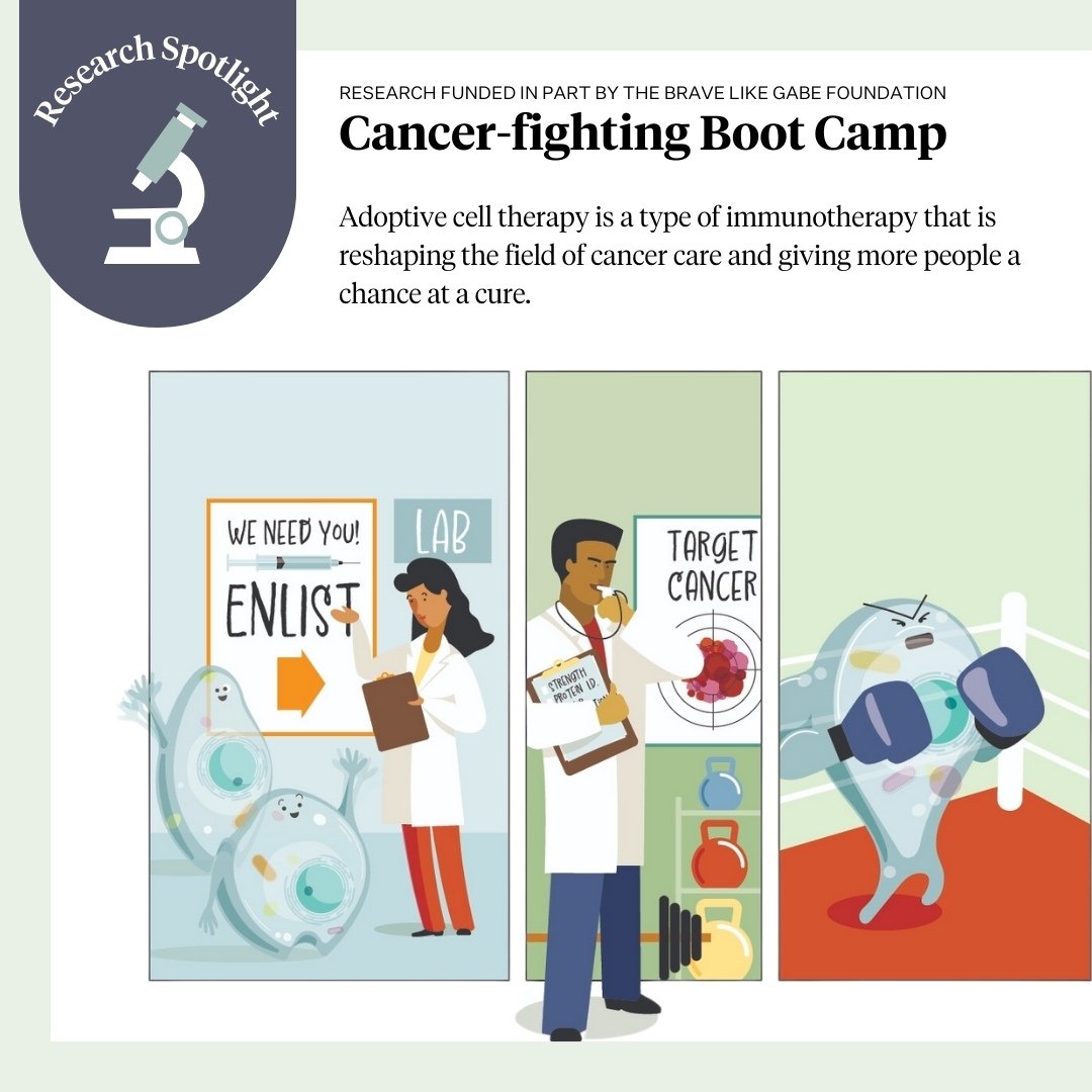&quot;Cancer-fighting boot camp&quot; is one way to illustrate the ground-breaking research happening in Dr. Moriarity's lab. 💙🔬 Our multi-year research grant at the University of Minnesota is developing next generation immunotherapies to find a cu