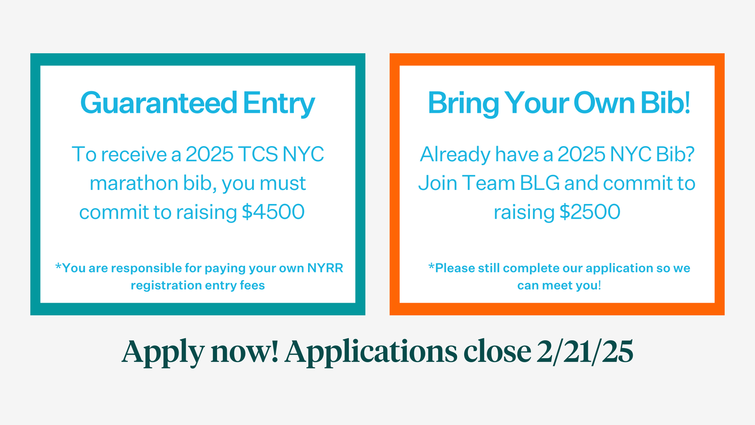 2025 TCS NYC Marathon Charity Team Application — Brave Like Gabe