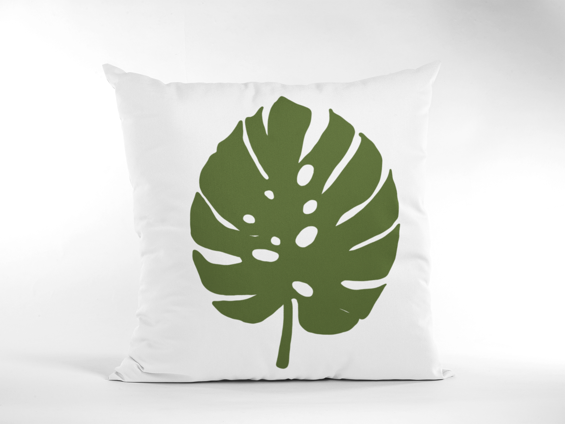 monstera pillow
